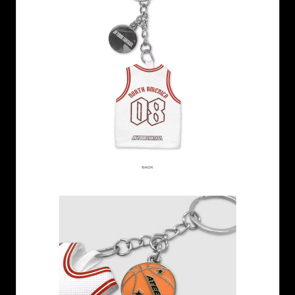ATEEZ - IN YOUR FANTASY BASKETBALL UNIFORM KEYRING