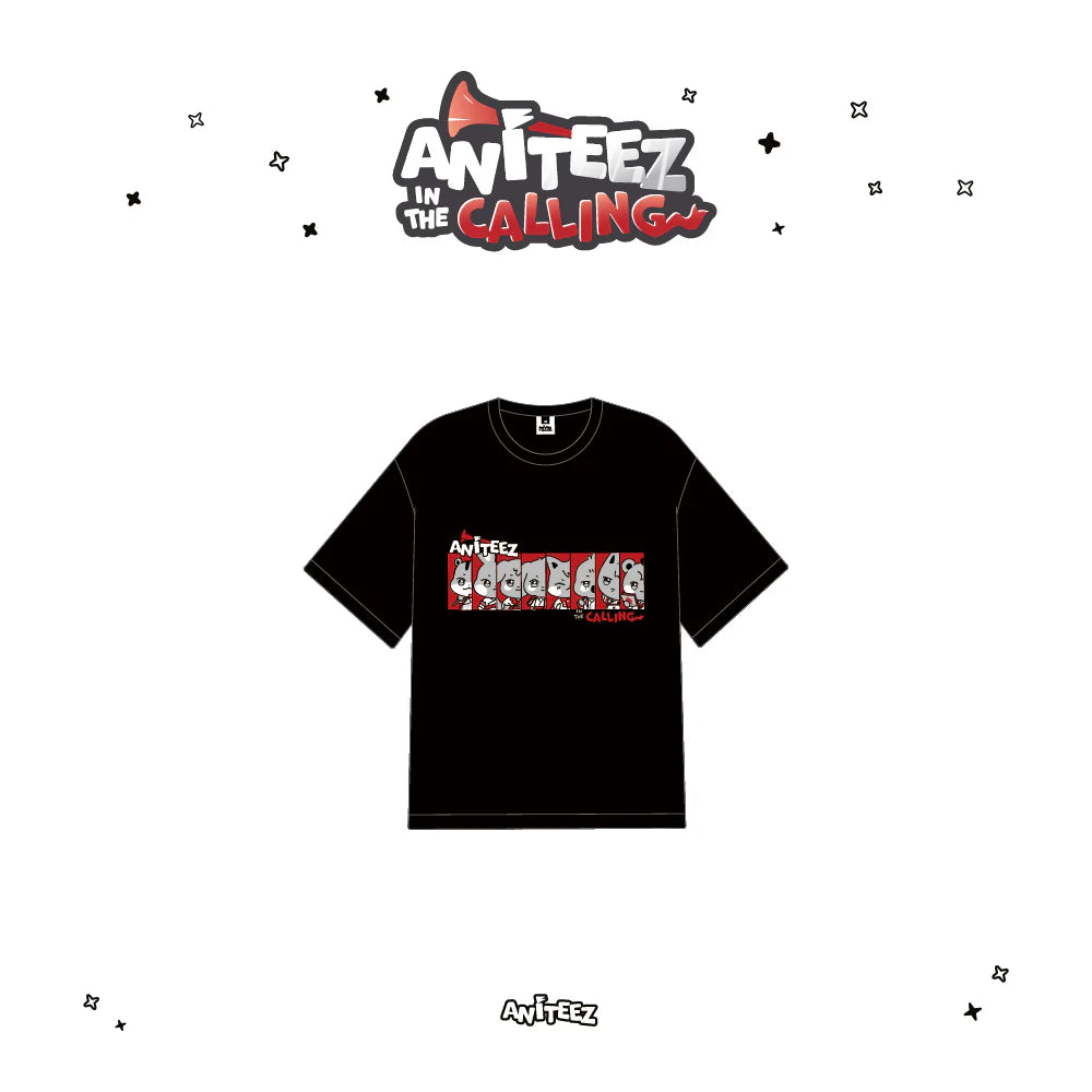 ATEEZ - ANITEEZ IN THE CALLING T-SHIRT BLACK