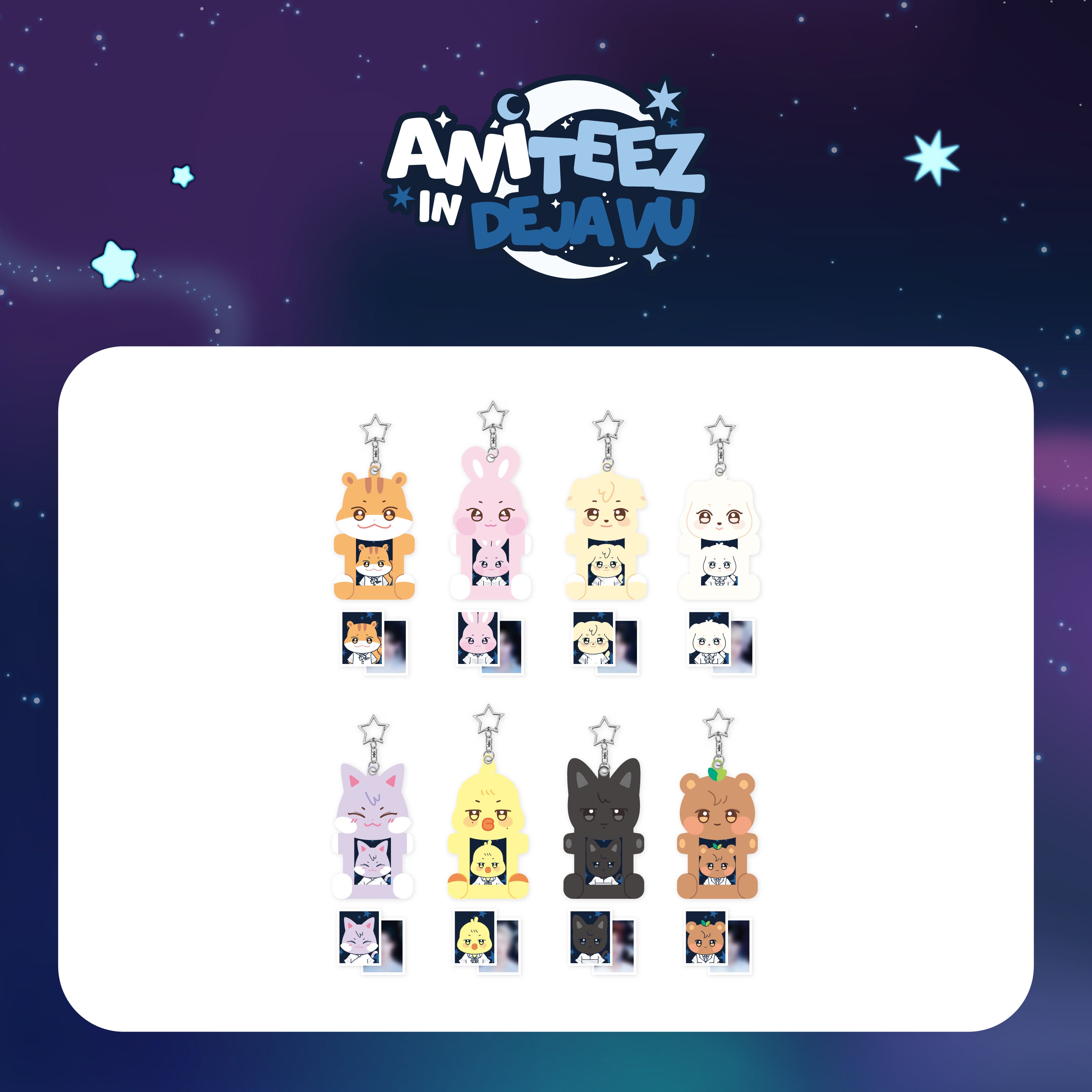 [PRE-ORDER] ATEEZ - ANITEEZ IN DEJAVU : ACRYLIC MAGNETIC ID PHOTO HOLD ...