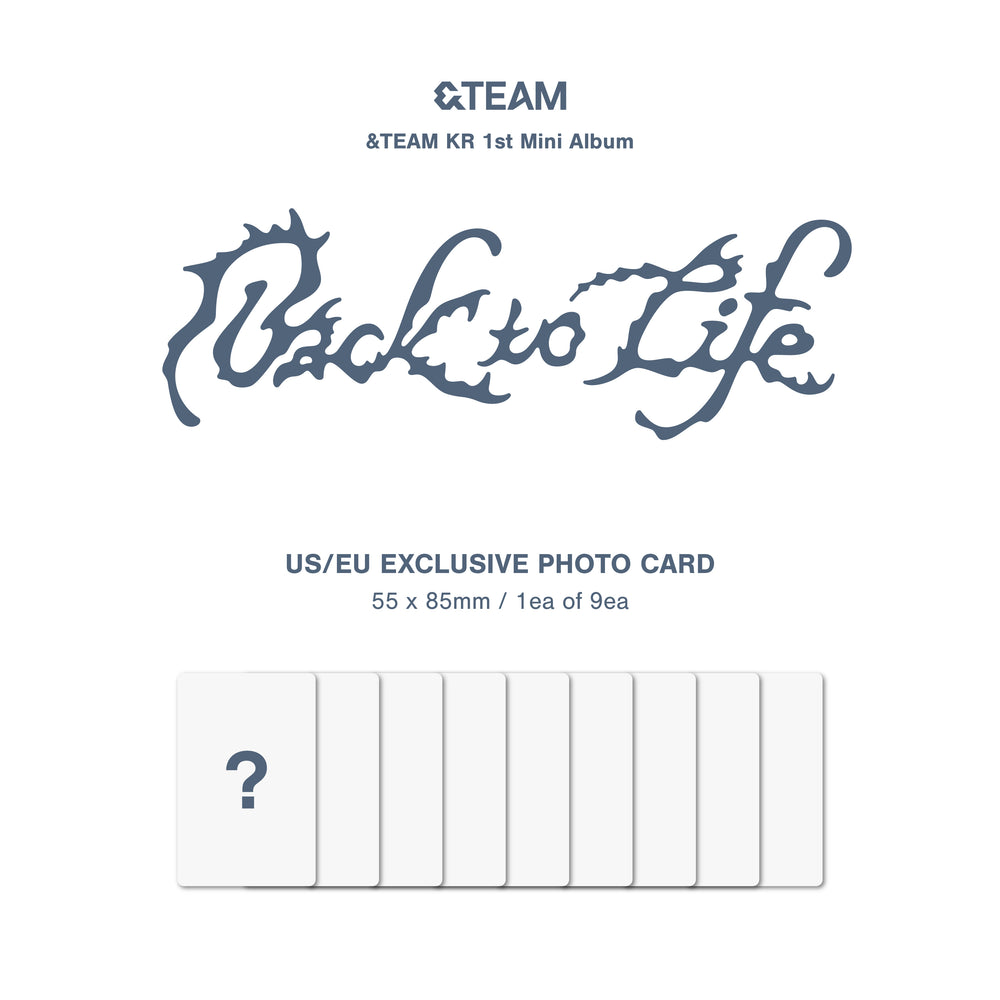 
                      
                        [PRE-ORDER] &TEAM - BACK TO LIFE (1ST KOREAN MINI ALBUM) [KPOP NARA EXCLUSIVE]
                      
                    