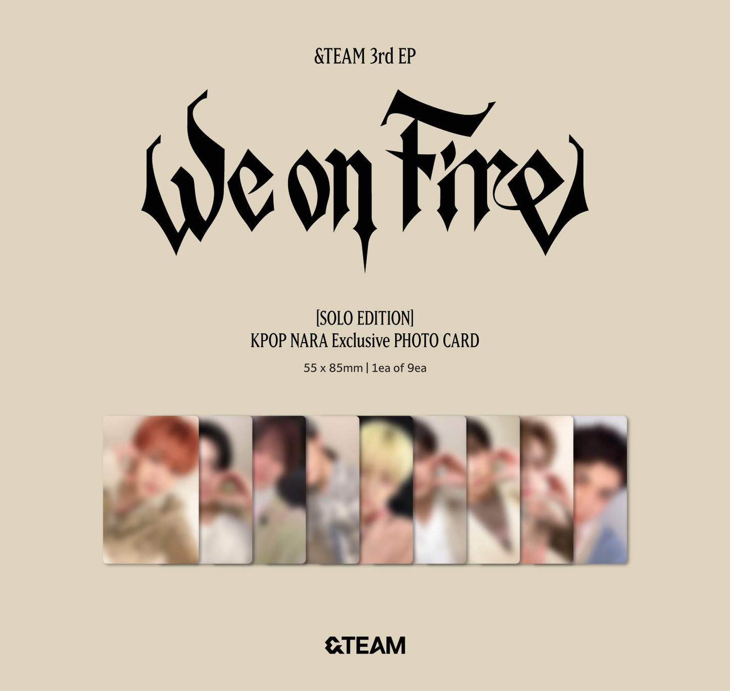 [PRE-ORDER] &TEAM - 3rd EP 'We on Fire' (Solo ver.) (Kpop Nara Exclusive - Solo ver.)
