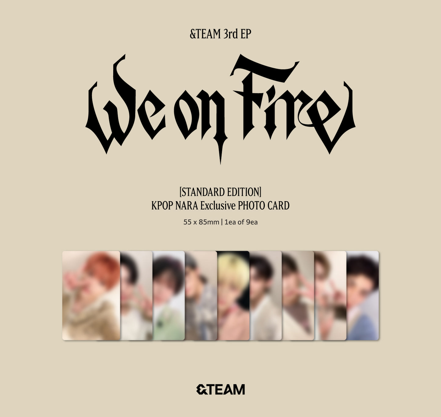 [PRE-ORDER] &TEAM - 3rd EP ‘We On Fire’ (Standard ver.) (Kpop Nara Exclusive - Standard ver.)