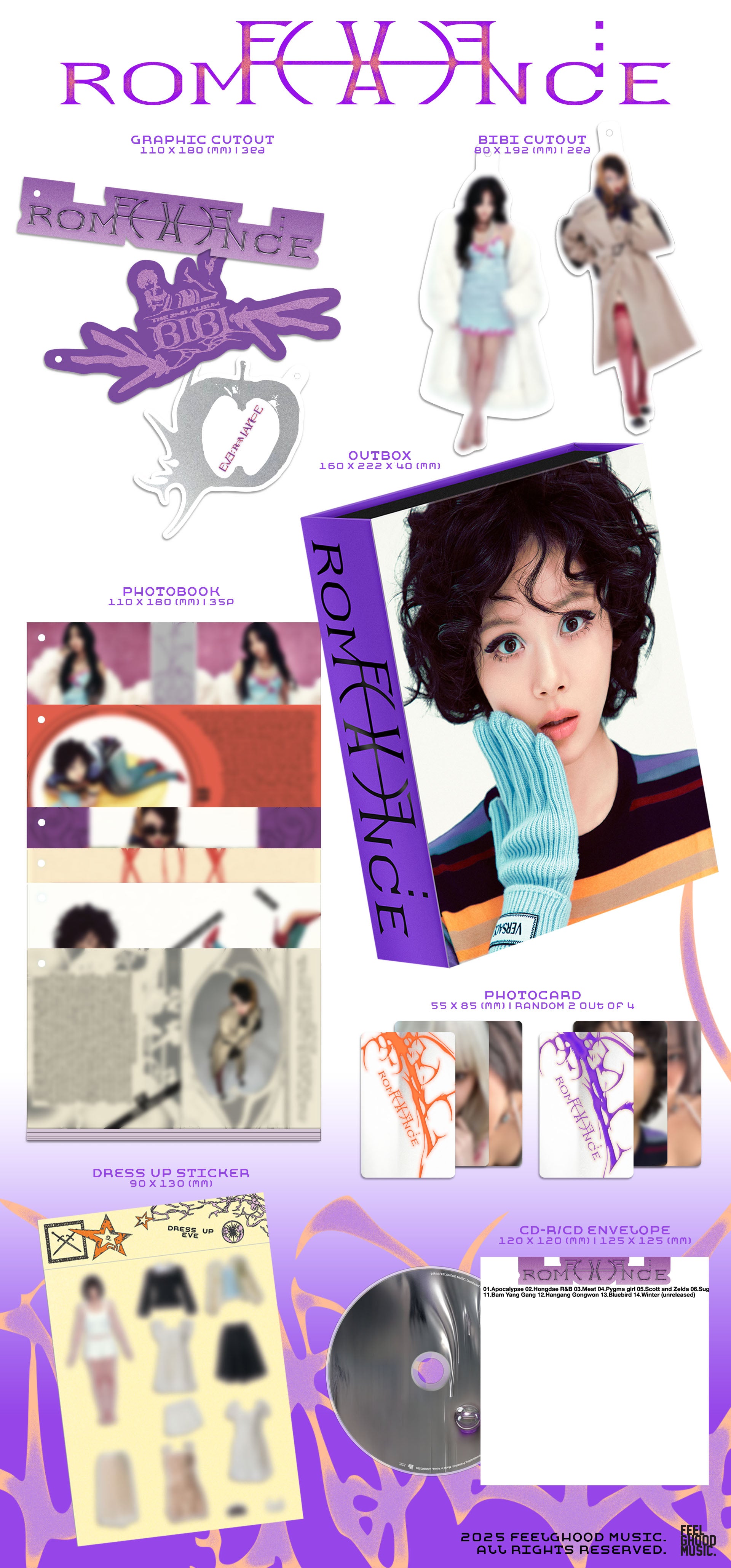 BIBI EVE ROMANCE 2nd Full Album (フォトブック - EVE-1 Ver.) Bibi