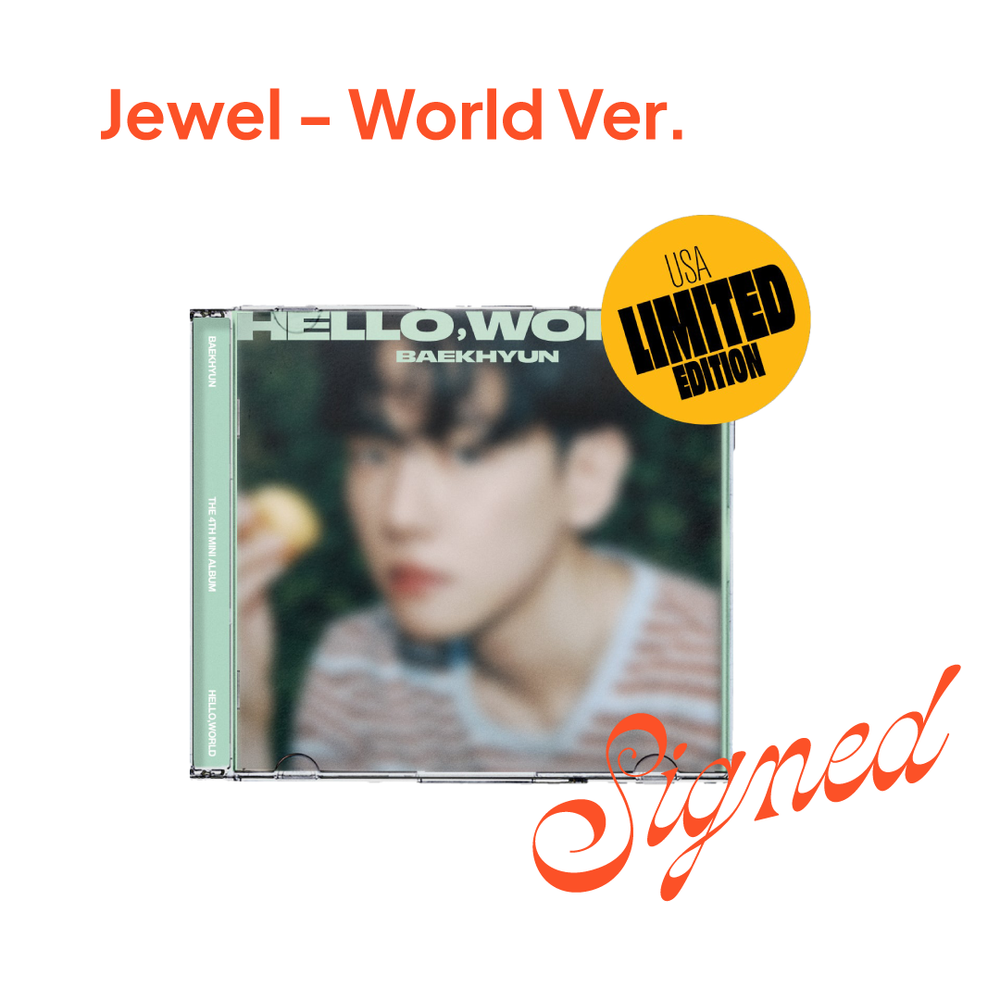 
                      
                        EXO: BAEKHYUN - HELLO, WORLD (USA LIMITED EDITION) (JEWEL) [SIGNED]
                      
                    