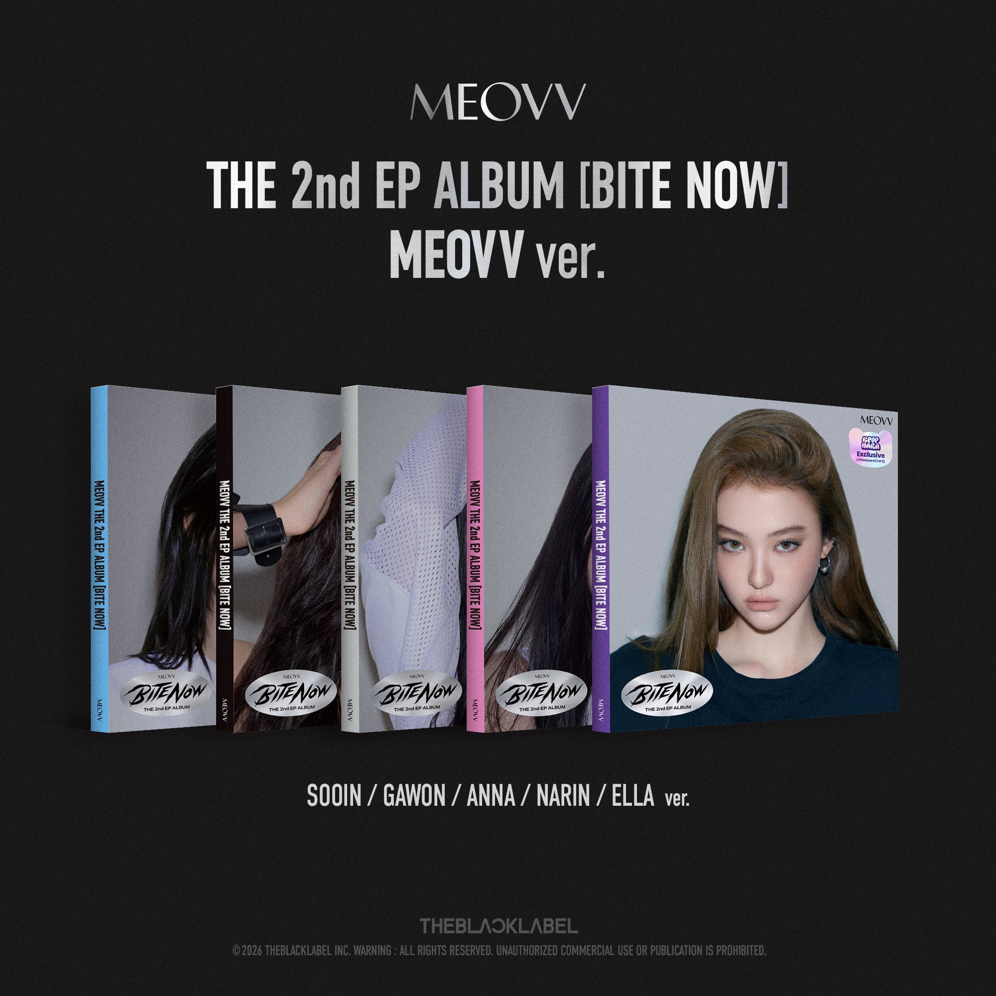 PRE-ORDER] MEOVV - 2nd EP 'BITE NOW' (MEOVV ver.) (Kpop Nara Exclusiv