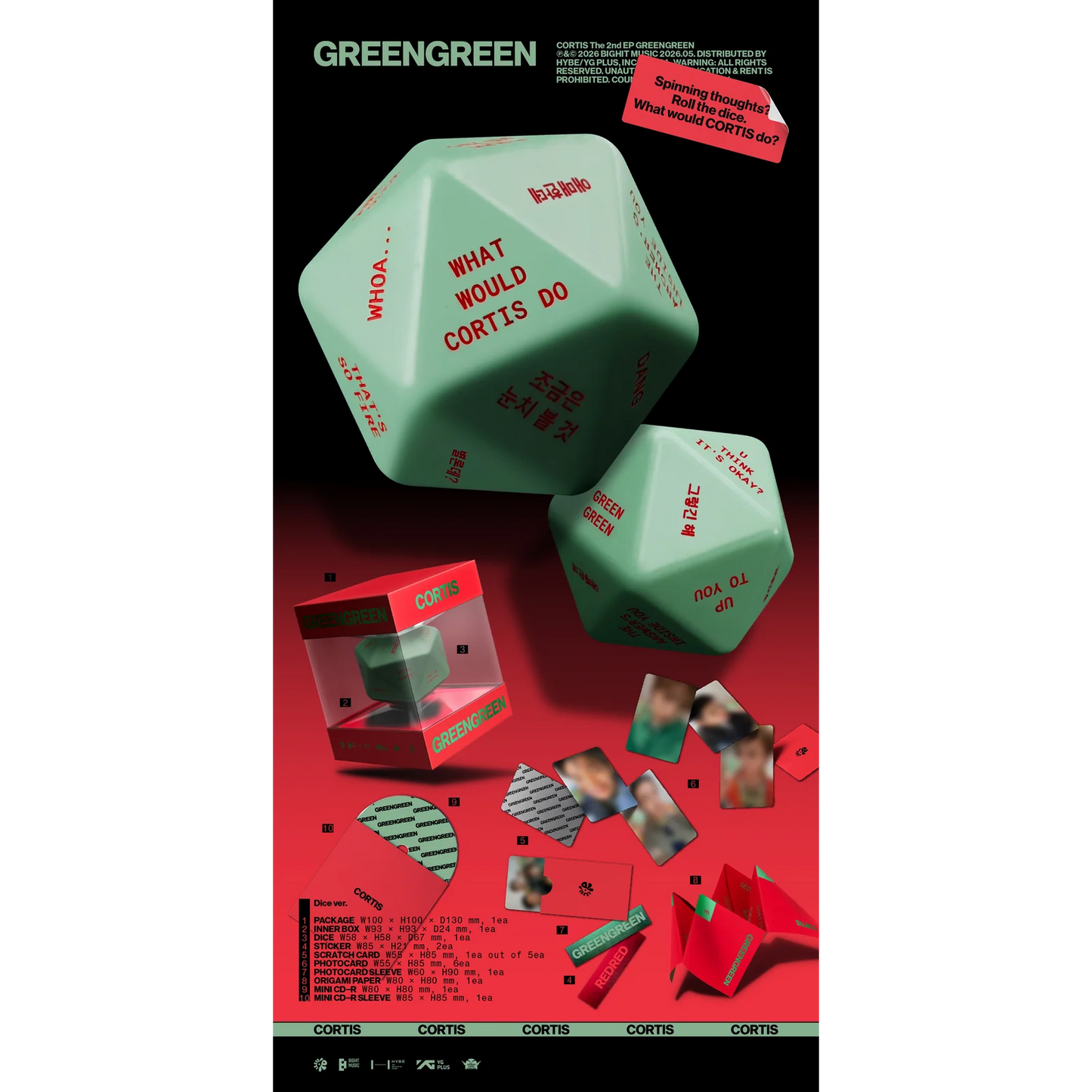 [PRE-ORDER] CORTIS - GREENGREEN (DICE ver.)
