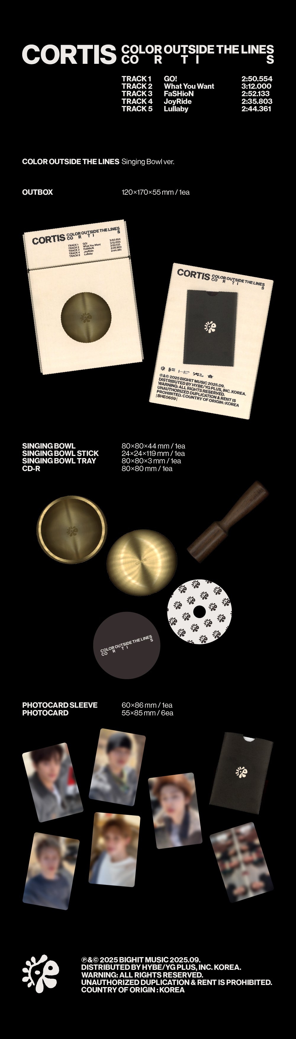 [PRE-ORDER] CORTIS - COLOR OUTSIDE THE LINES [SINGING BOWL VER.]