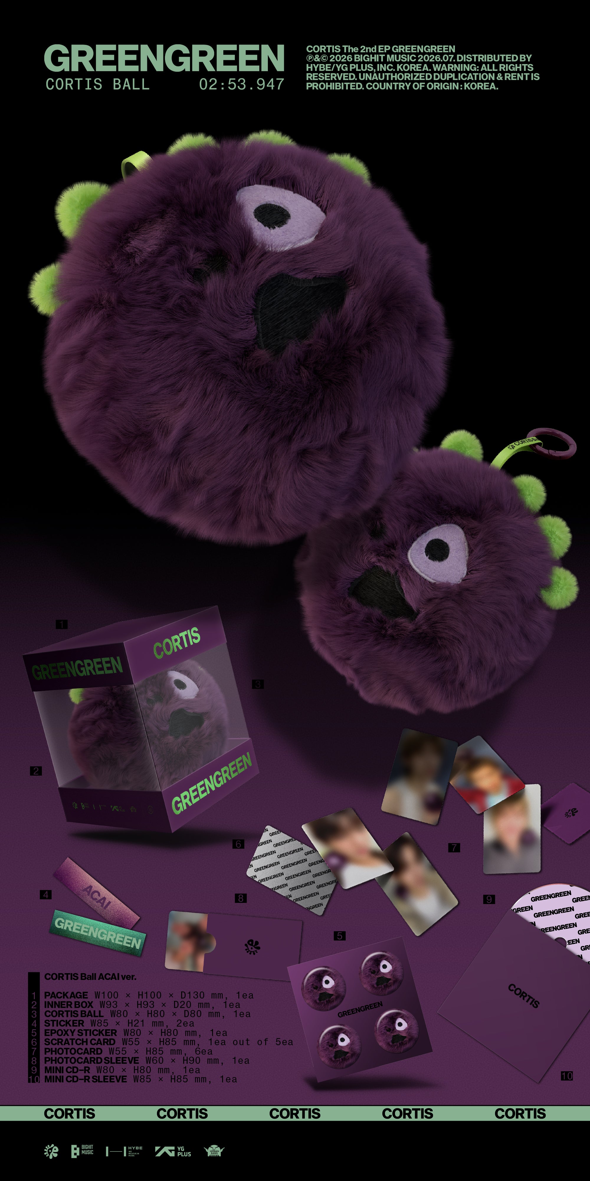 PRE-ORDER] CORTIS - GREENGREEN (CORTIS BALL ver.) – Kpop Nara