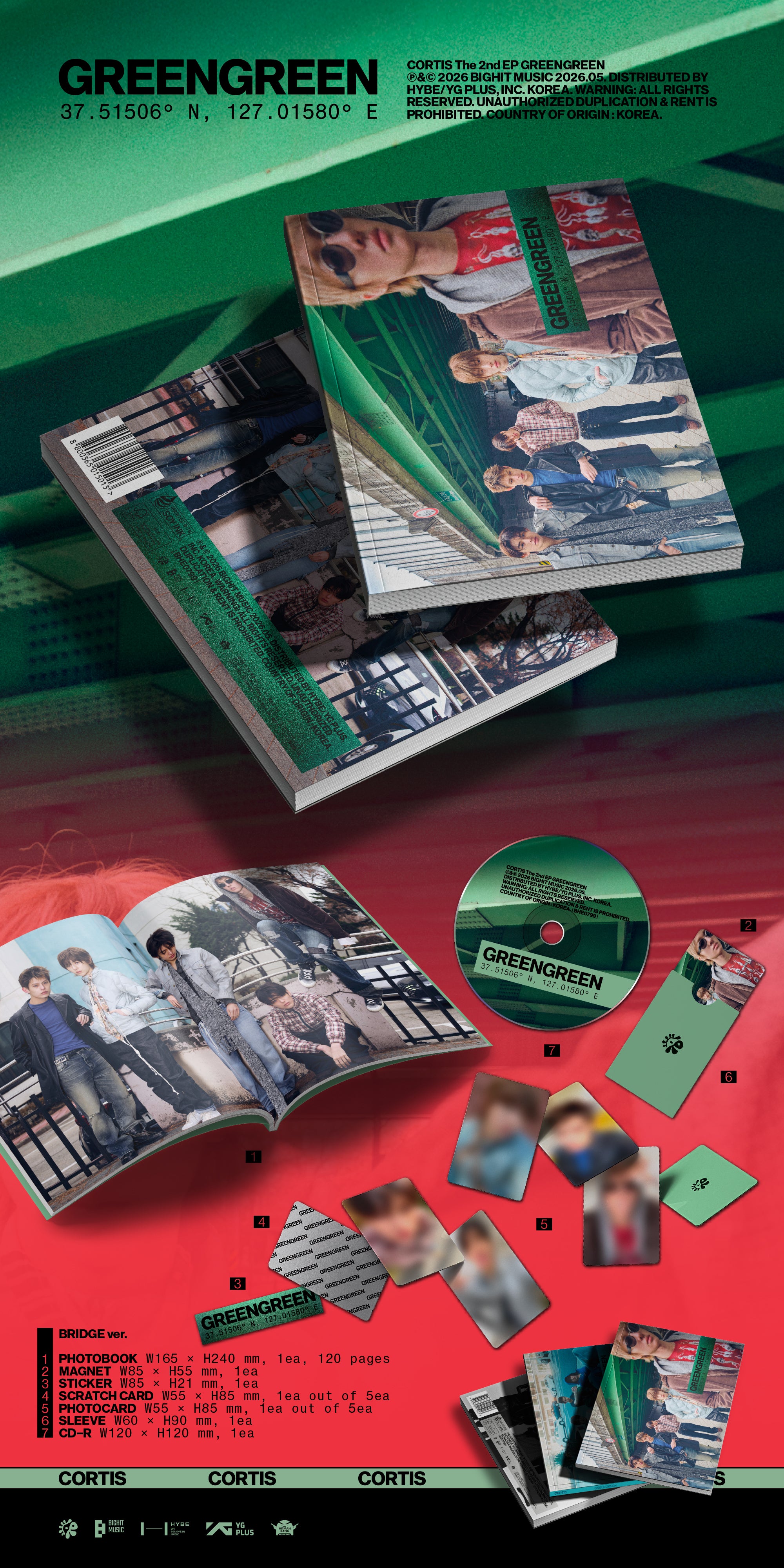 CORTIS - GREENGREEN (BRIDGE ver.) [KPOP NARA EXCLUSIVE] – Kpop Nara