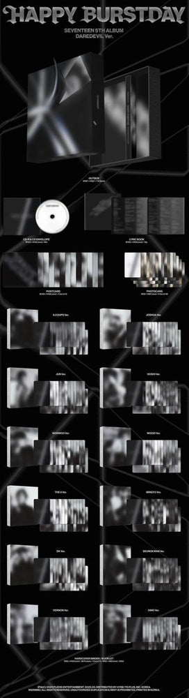 [PRE-ORDER] SEVENTEEN - HAPPY BURSTDAY (5TH ALBUM) [DAREDEVIL] [US/EU EXCLUSIVE]