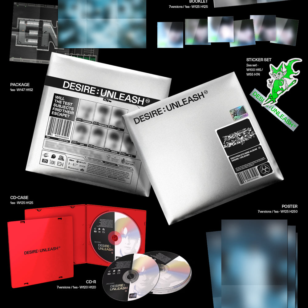 
                      
                        ENHYPEN DESIRE UNLEASH KPOP NARA EXCLUSIVE ENGENE PACKSHOT
                      
                    