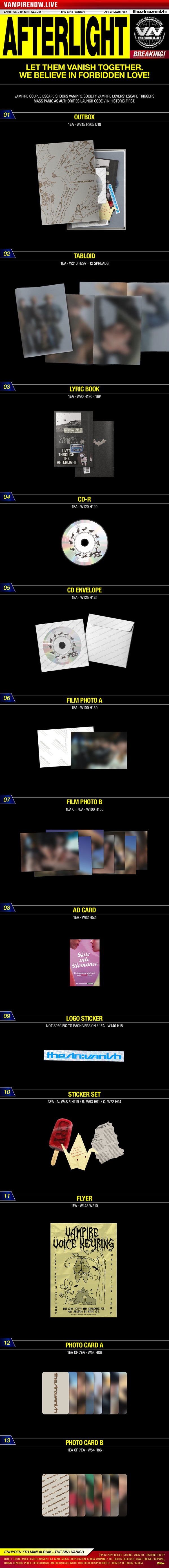 PRE-ORDER] ENHYPEN - THE SIN : VANISH [KPOP NARA EXCLUSIVE] – Kpop