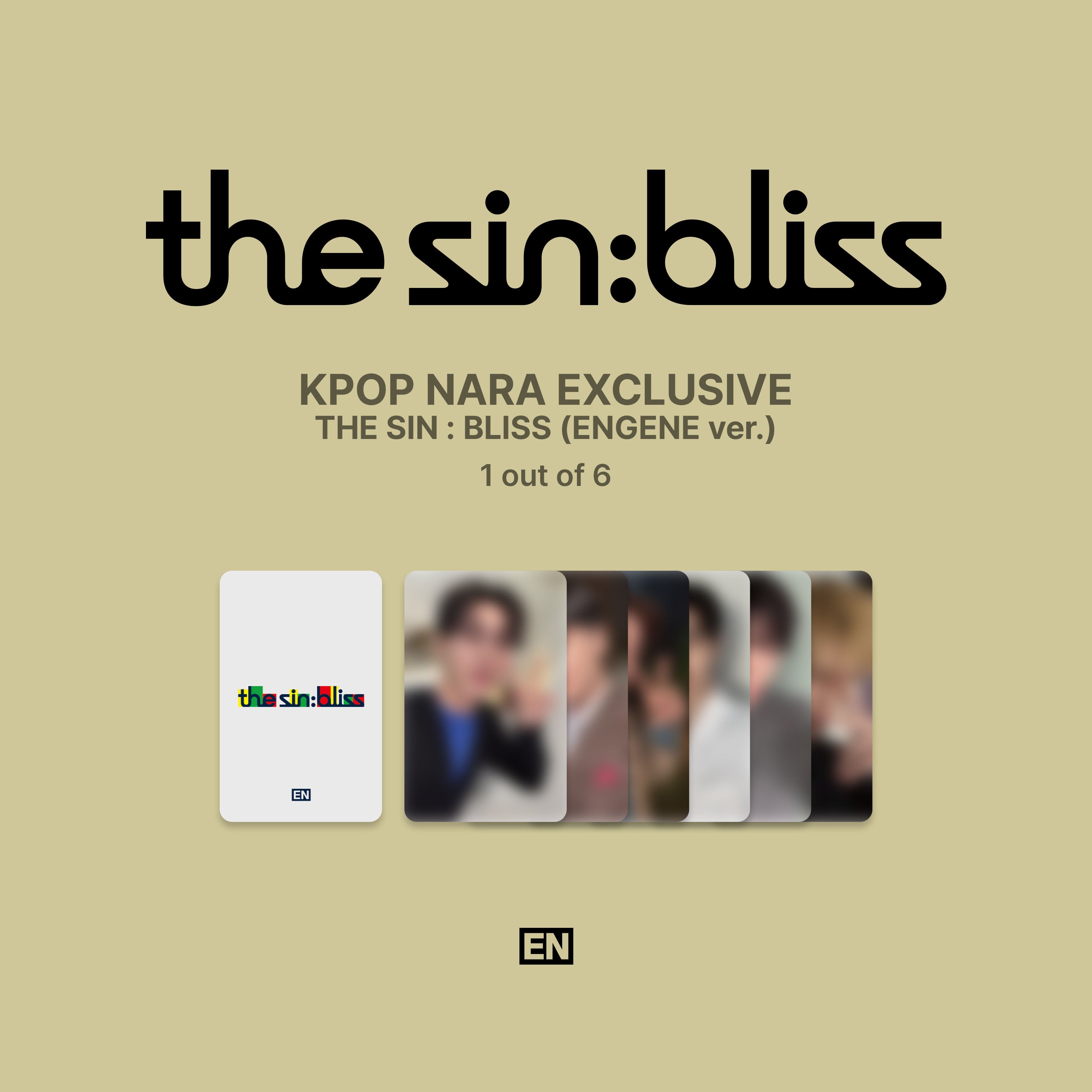 ENHYPEN THE SIN : BLISS ENGENE ver セット ENHYPEN - THE SIN : BLISS (ENGENE Ver.) (KPOP NARA Exclusive