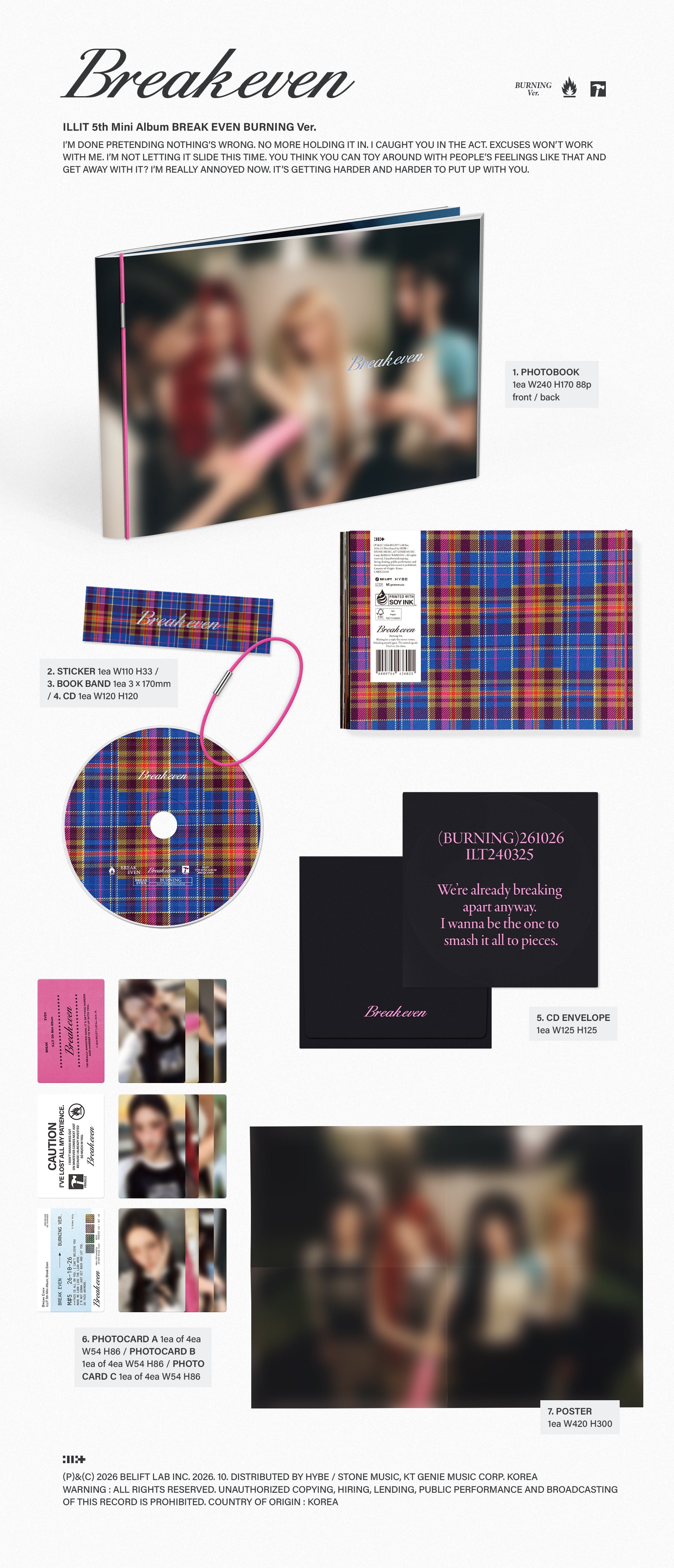 illit アメリカ限定 kpopnara トレカ イロハ PRE-ORDER] ILLIT - BREAK EVEN (Kpop Nara Exclusive)