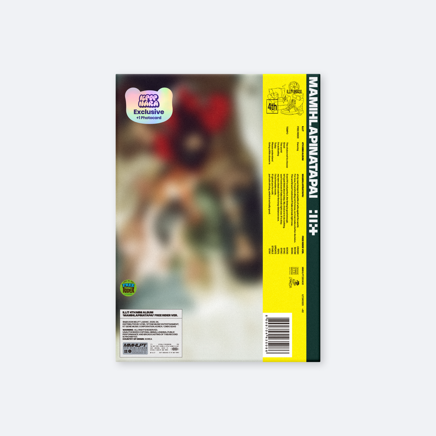 [PRE-ORDER] ILLIT - MAMIHLAPINATAPAI [FREE RIDER Ver.] (Kpop Nara Exclusive)