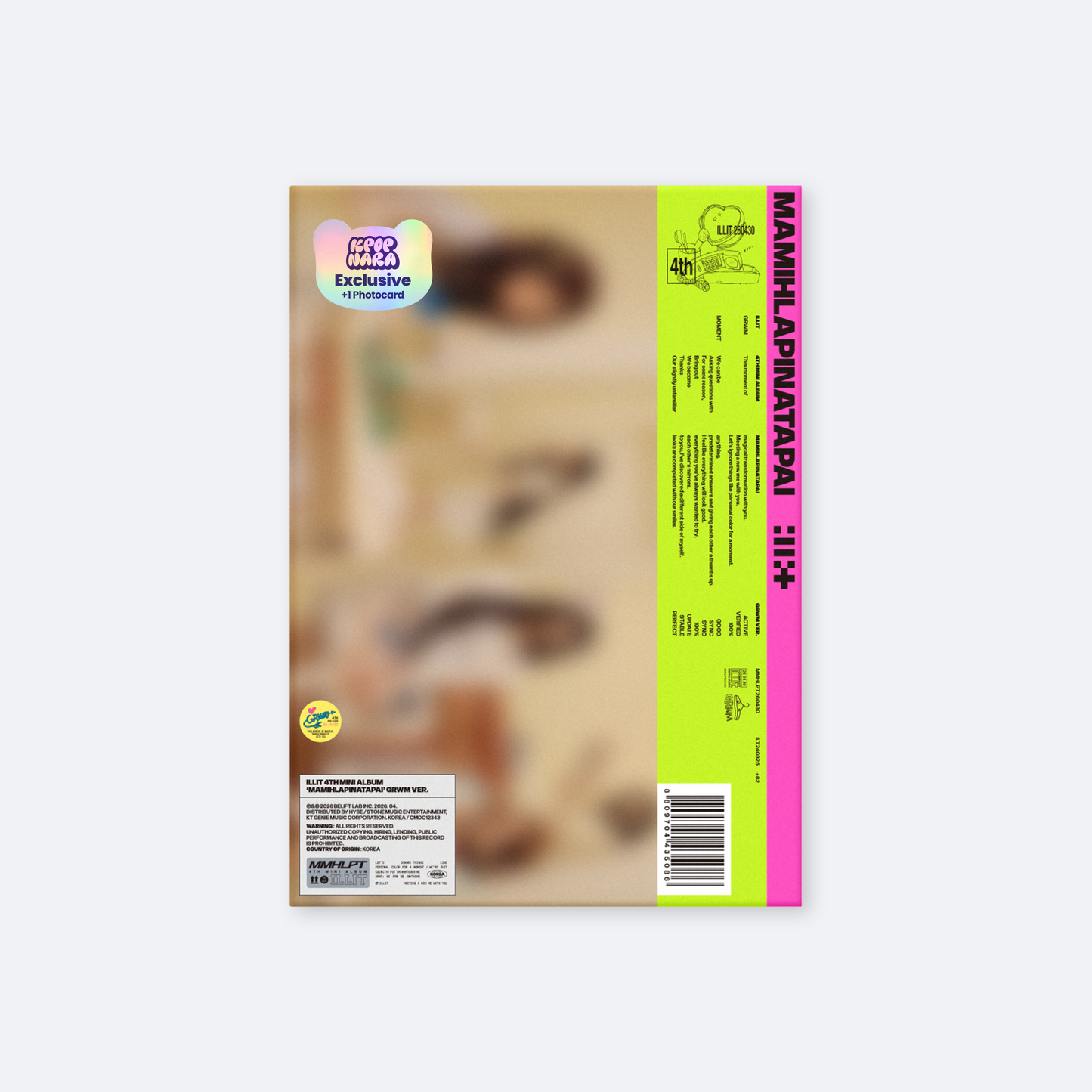 [PRE-ORDER] ILLIT - MAMIHLAPINATAPAI [GRWM Ver.] (Kpop Nara Exclusive)