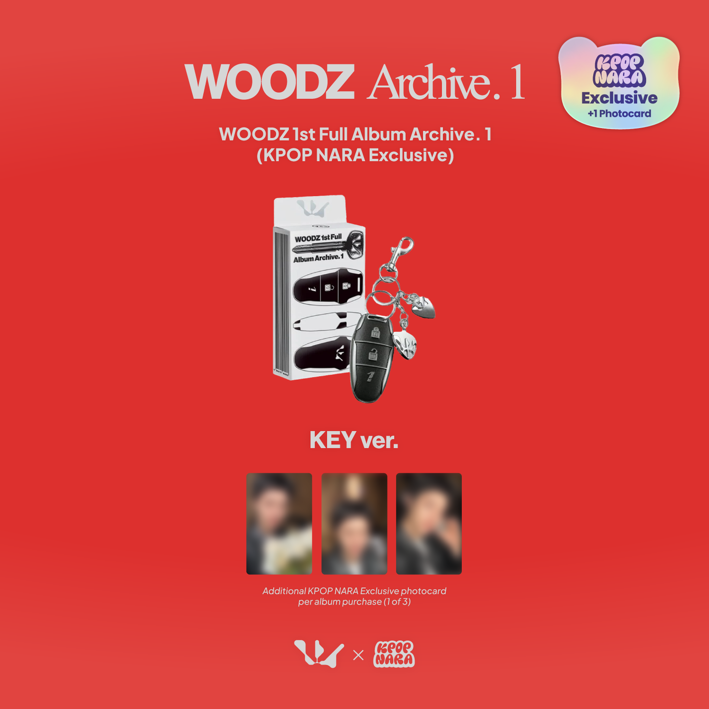 [PRE-ORDER] WOODZ - ARCHIVE. 1 [KEY] [KPOP NARA EXCLUSIVE]
