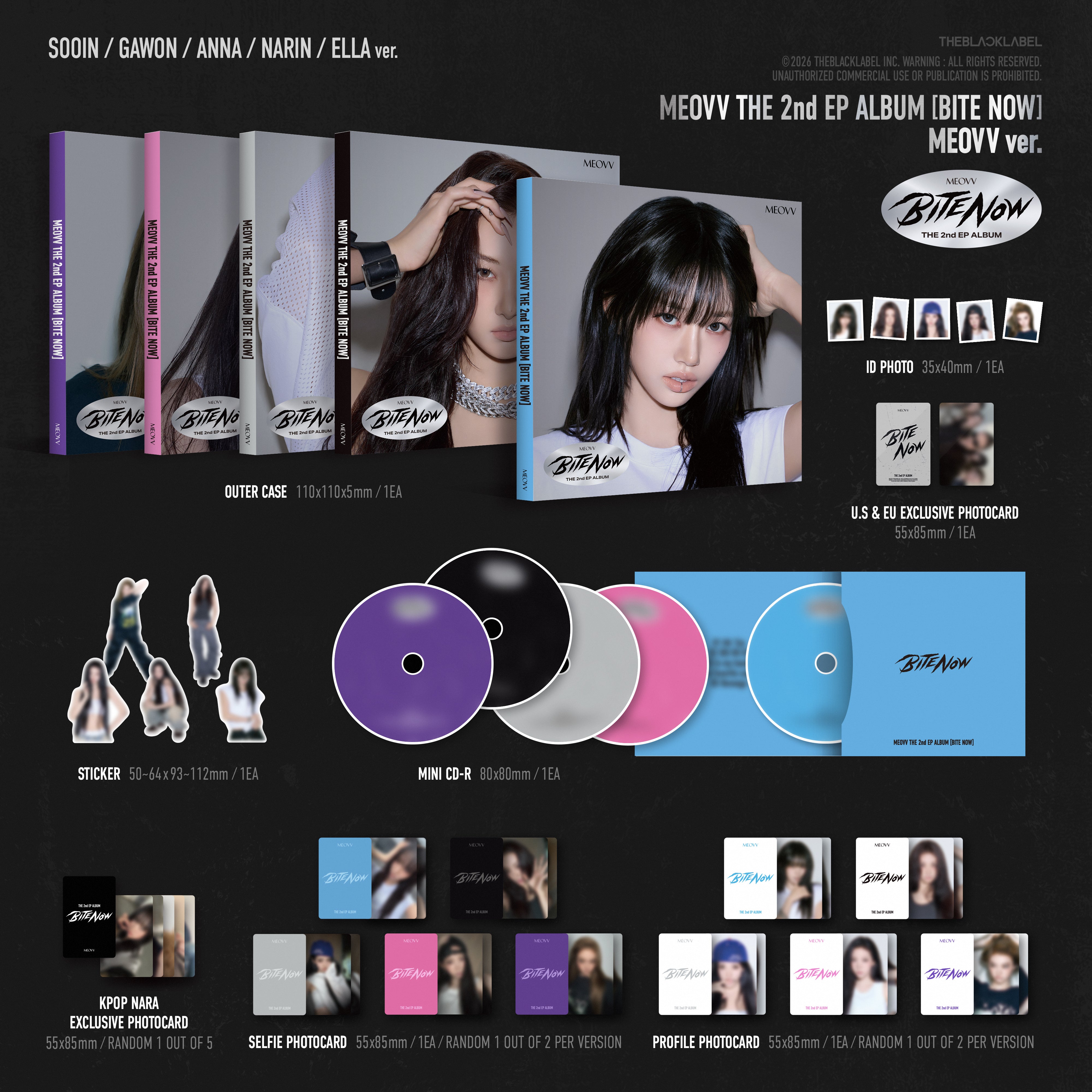 PRE-ORDER] MEOVV - 2nd EP 'BITE NOW' (MEOVV ver.) (Kpop Nara Exclusiv