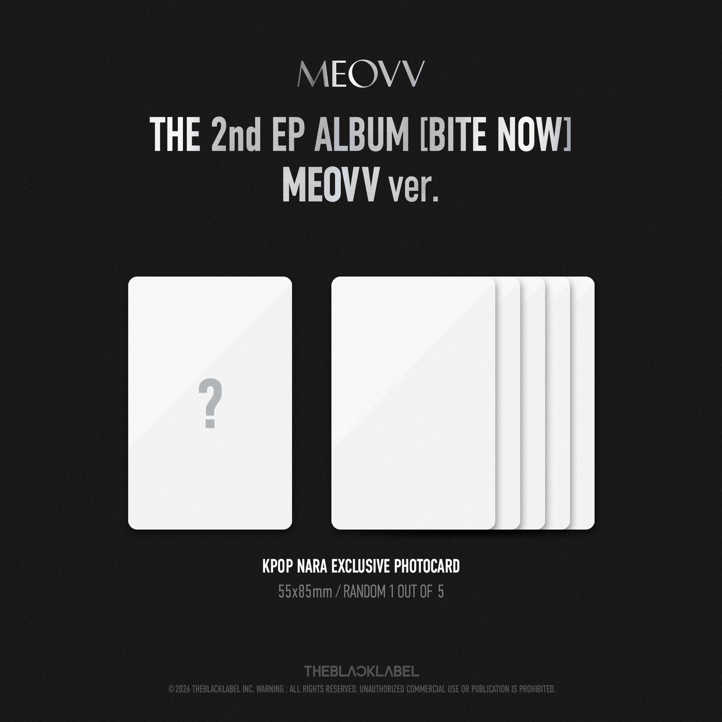 [PRE-ORDER] MEOVV - 2nd EP 'BITE NOW’ (MEOVV ver.) (Kpop Nara Exclusive - MEOVV Ver.)