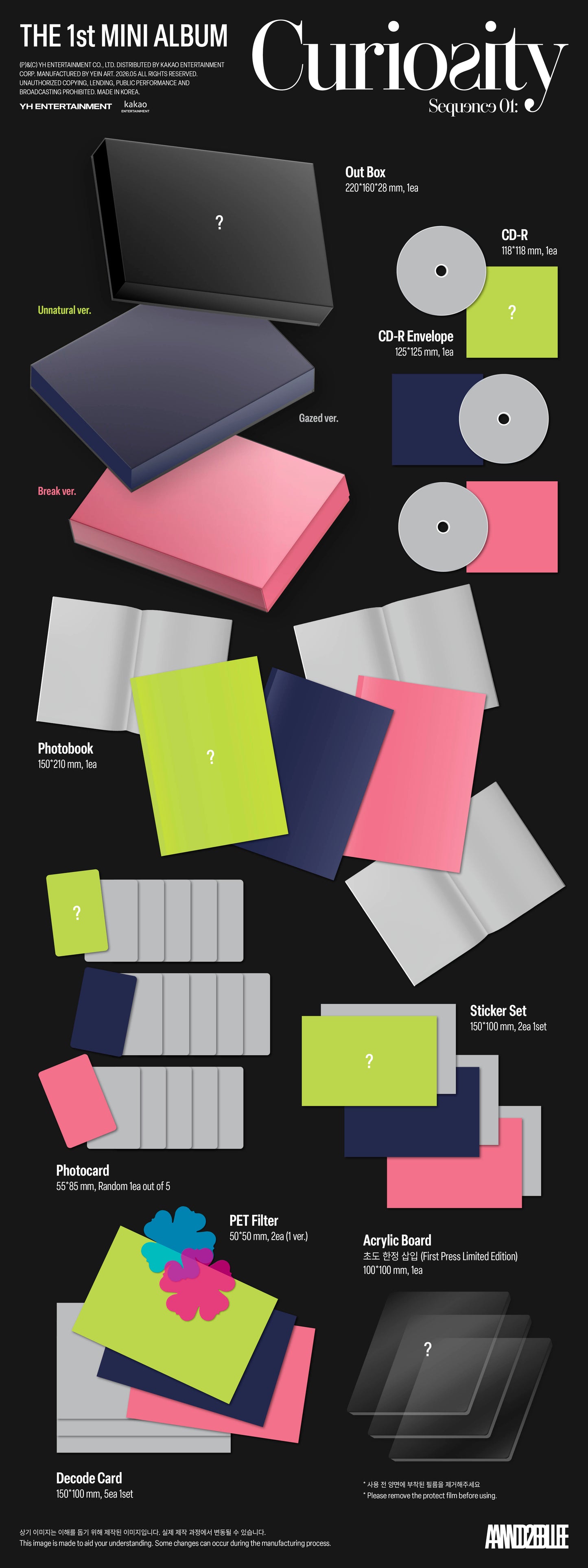 [PRE-ORDER] AND2BLE - Sequence 01: Curiosity (Kpop Nara Exclusive)