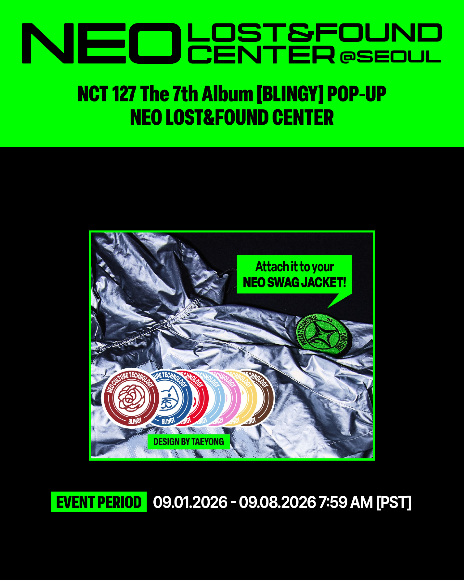 PRE-ORDER] NCT 127 [NEO LOST&FOUND CENTER] POP-UP MD - SOM-MOONG
