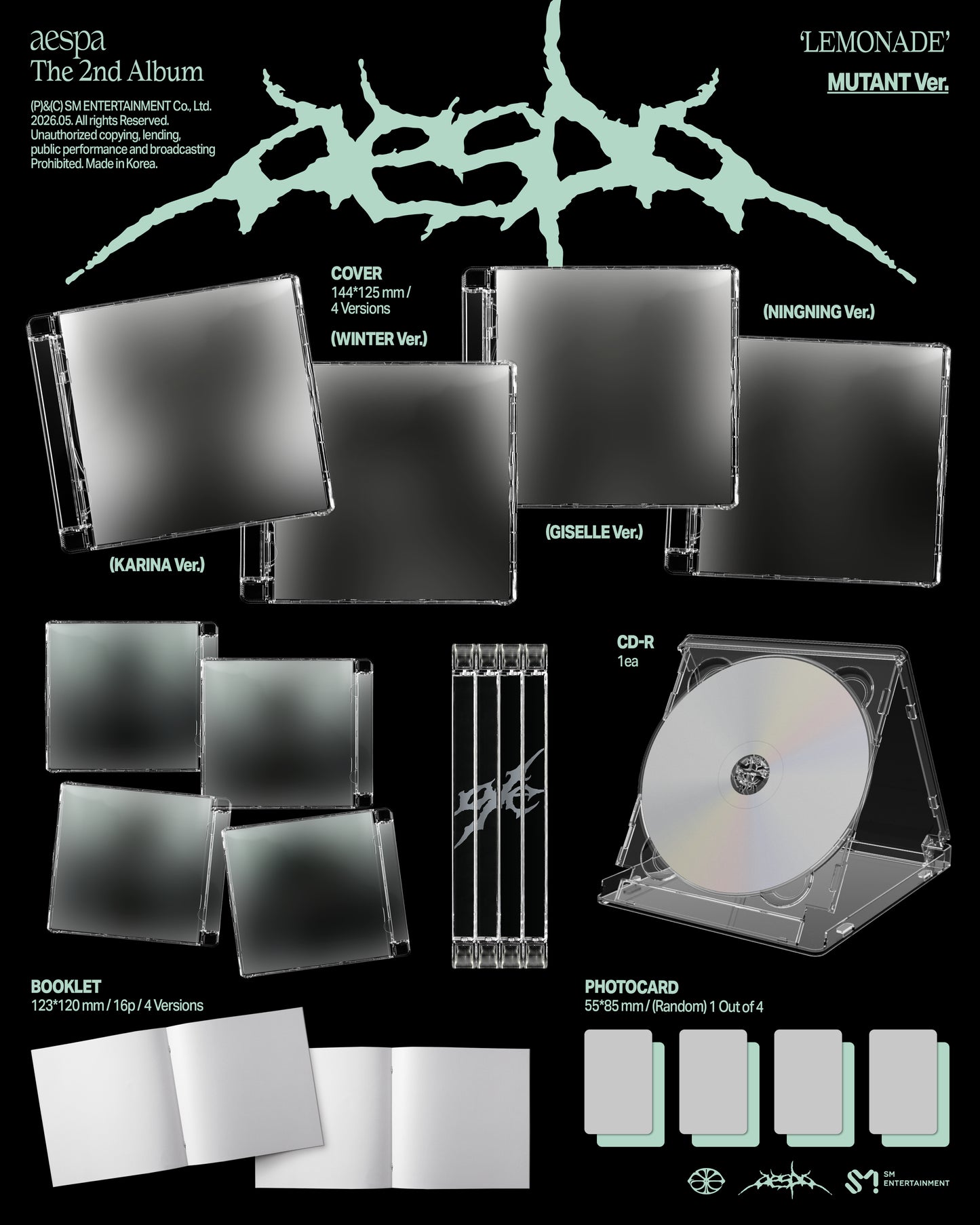 [PRE-ORDER] aespa - The 2nd Album ‘LEMONADE’ (MUTANT Ver.)