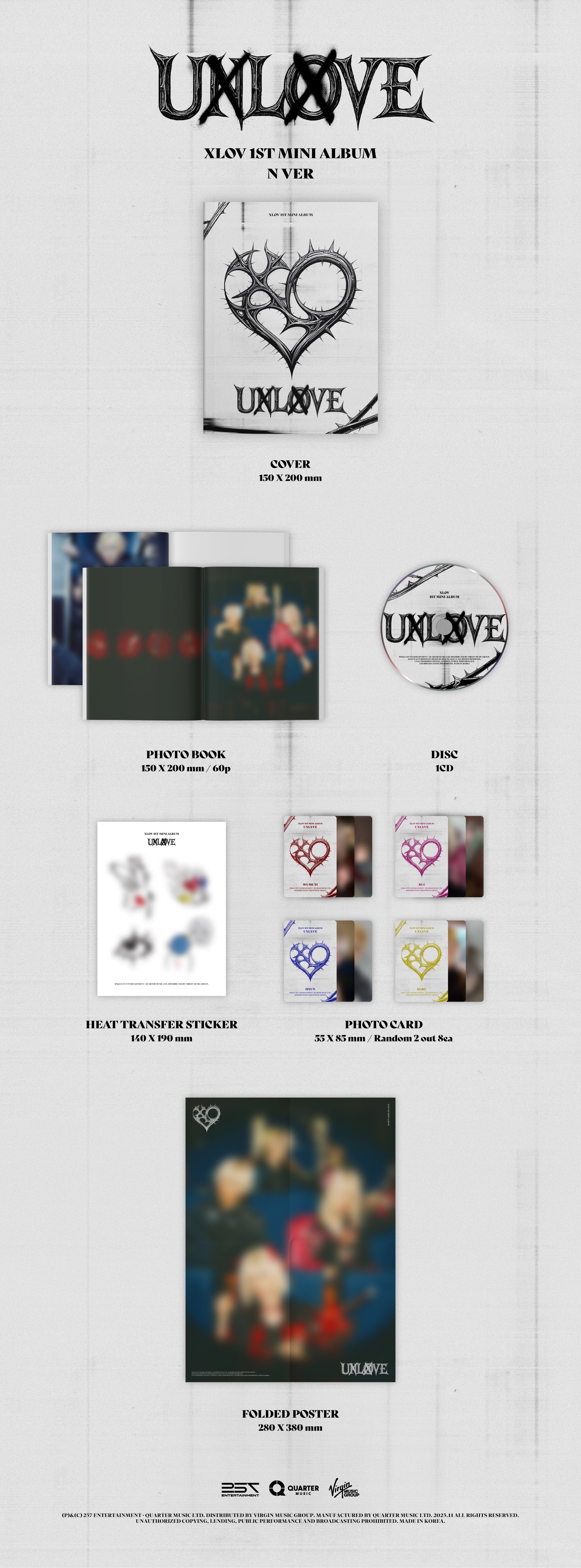 XLOV - UXLXVE [KPOP NARA EXCLUSIVE] [SIGNED] – Kpop Nara