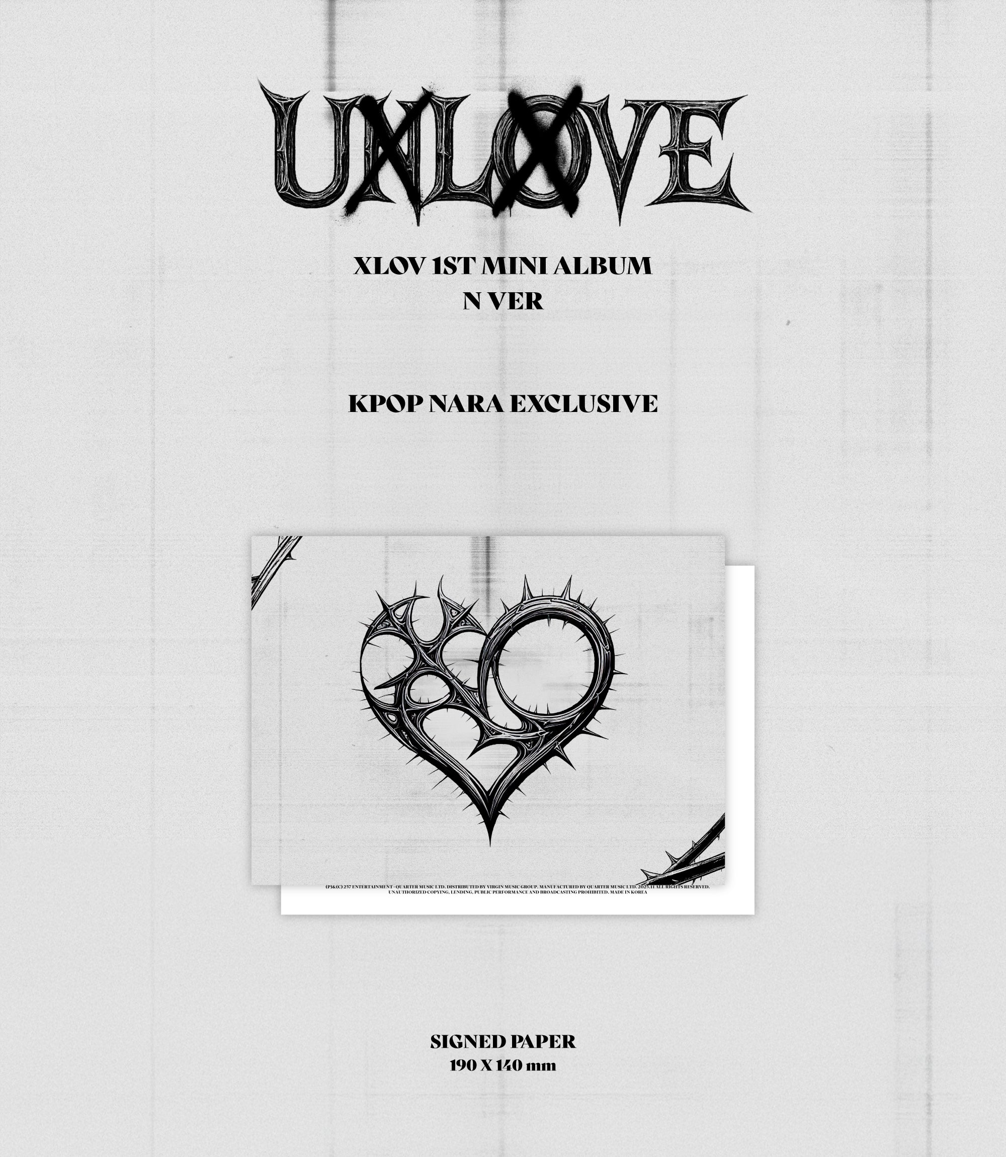 XLOV - UXLXVE [KPOP NARA EXCLUSIVE] [SIGNED] – Kpop Nara