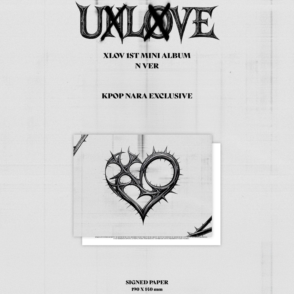 
                      
                        [PRE-ORDER] XLOV - UXLXVE [KPOP NARA EXCLUSIVE] [SIGNED]
                      
                    