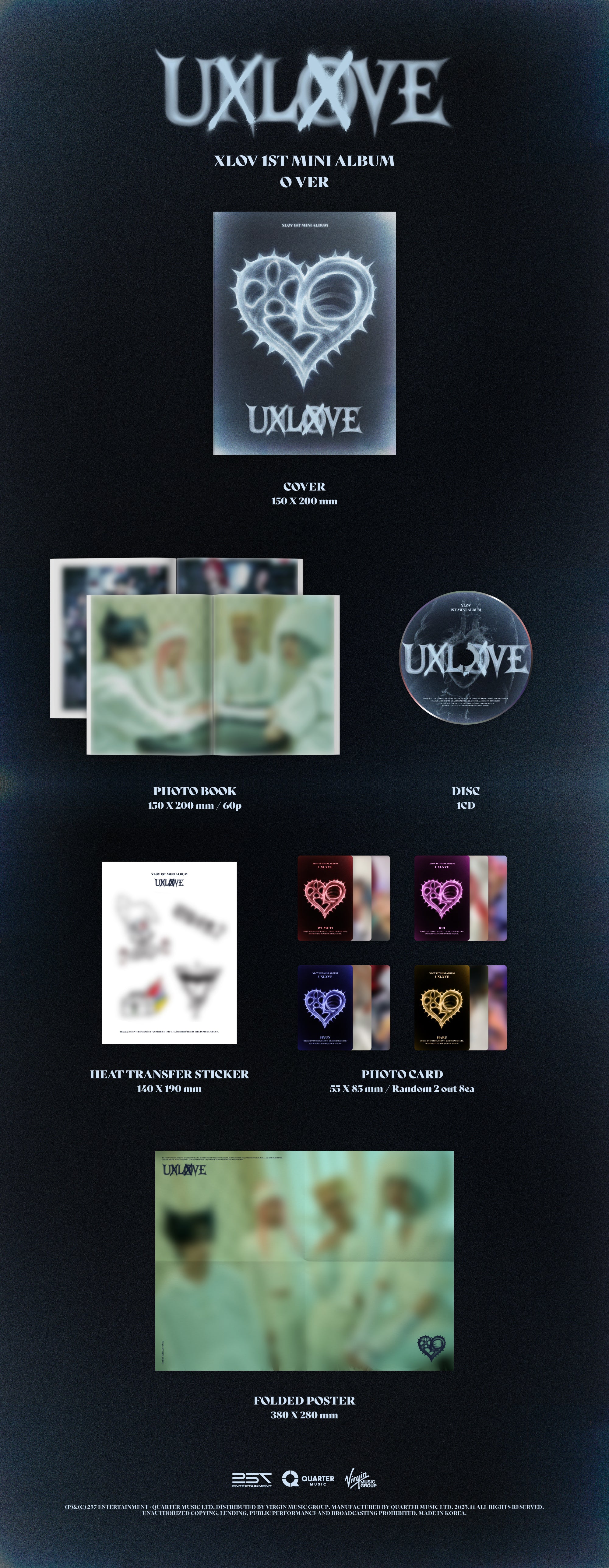 PRE-ORDER] XLOV - UXLXVE [KPOP NARA EXCLUSIVE] – Kpop Nara