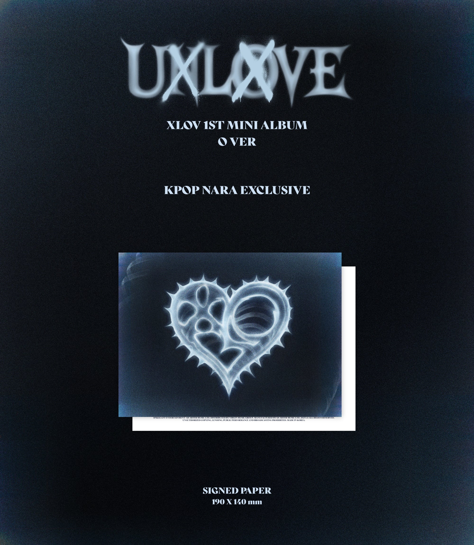 XLOV - UXLXVE [KPOP NARA EXCLUSIVE] [SIGNED] – Kpop Nara