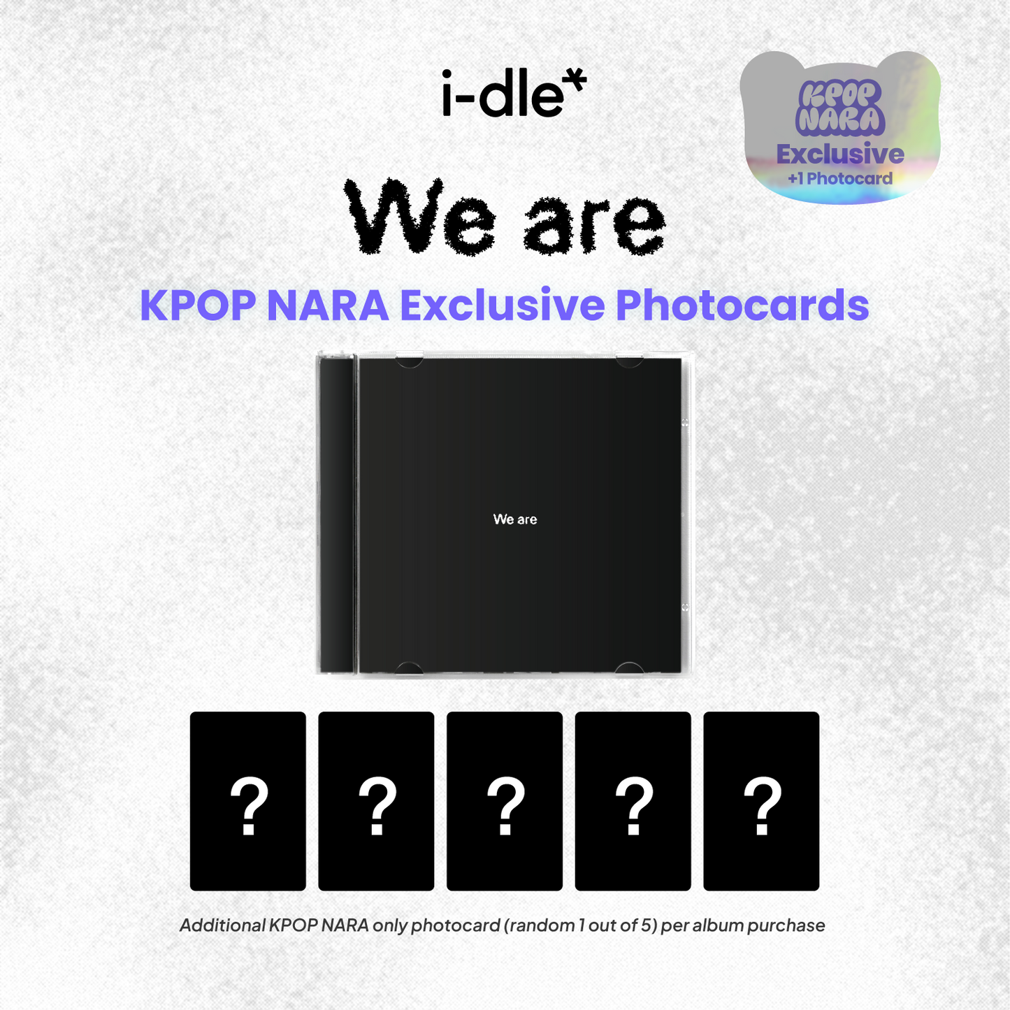 [PRE-ORDER] I-DLE - WE ARE (8TH MINI ALBUM) [KPOP NARA EXCLUSIVE] [US]