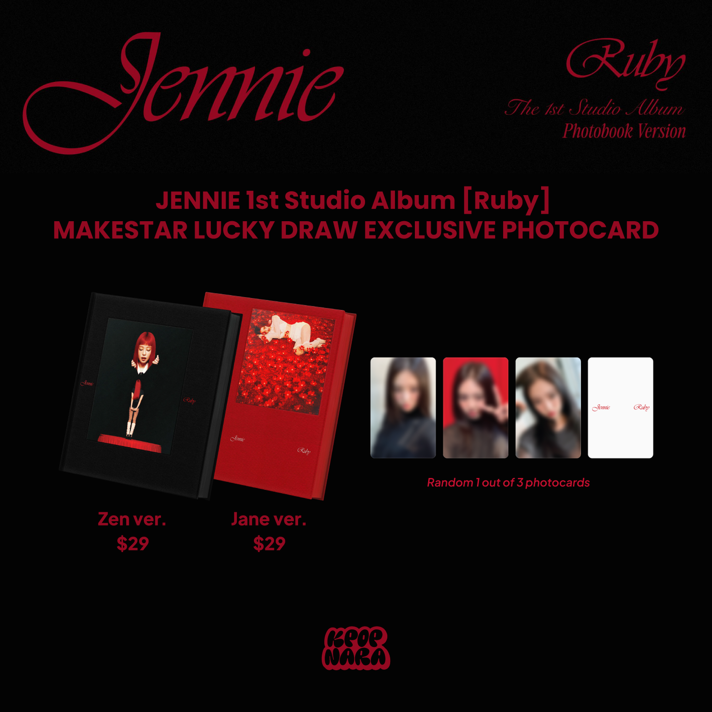 BLACKPINK: JENNIE - RUBY (1ST ALBUM) [MAKESTAR LD]