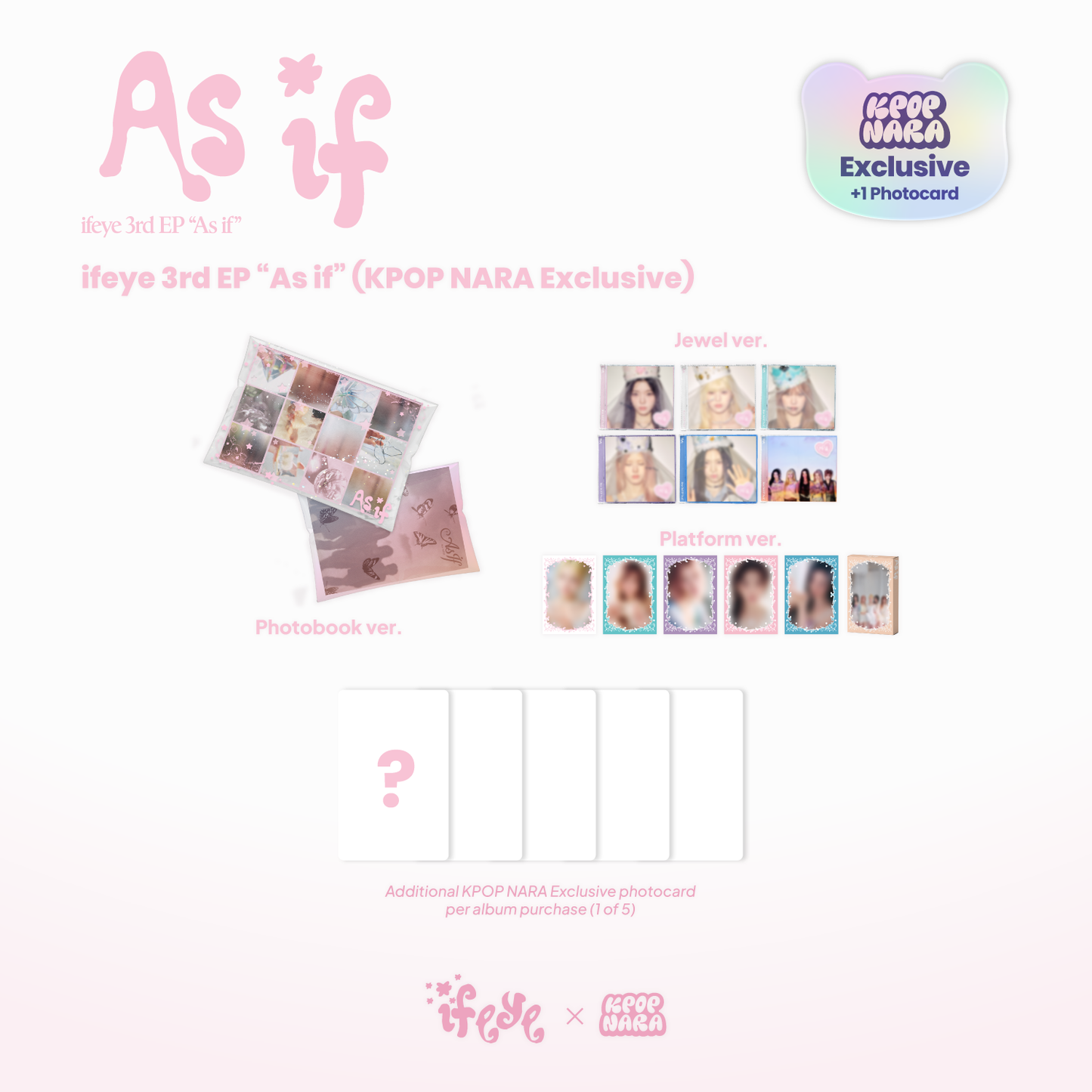 [PRE-ORDER] IFEYE - AS IF (3RD MINI ALBUM) [KPOP NARA EXCLUSIVE]