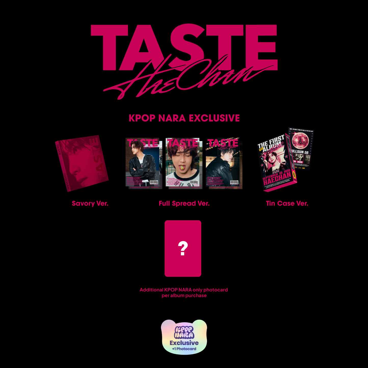 [PRE-ORDER] HAECHAN - TASTE (1ST ALBUM) [KPOP NARA EXCLUSIVE]