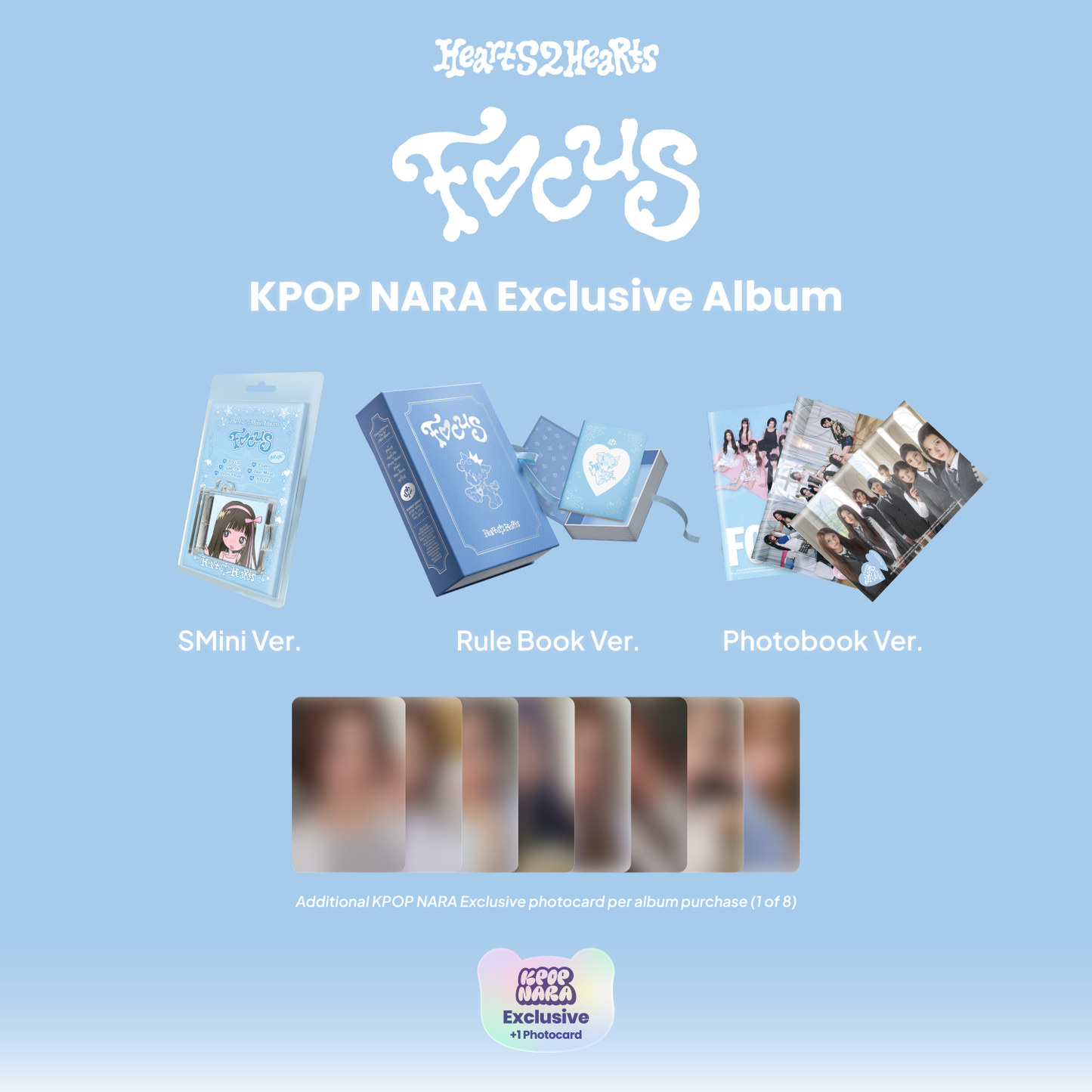 [PRE-ORDER] HEARTS2HEARTS - FOCUS (1ST MINI ALBUM) [KPOP NARA EXCLUSIVE] [RULE BOOK]