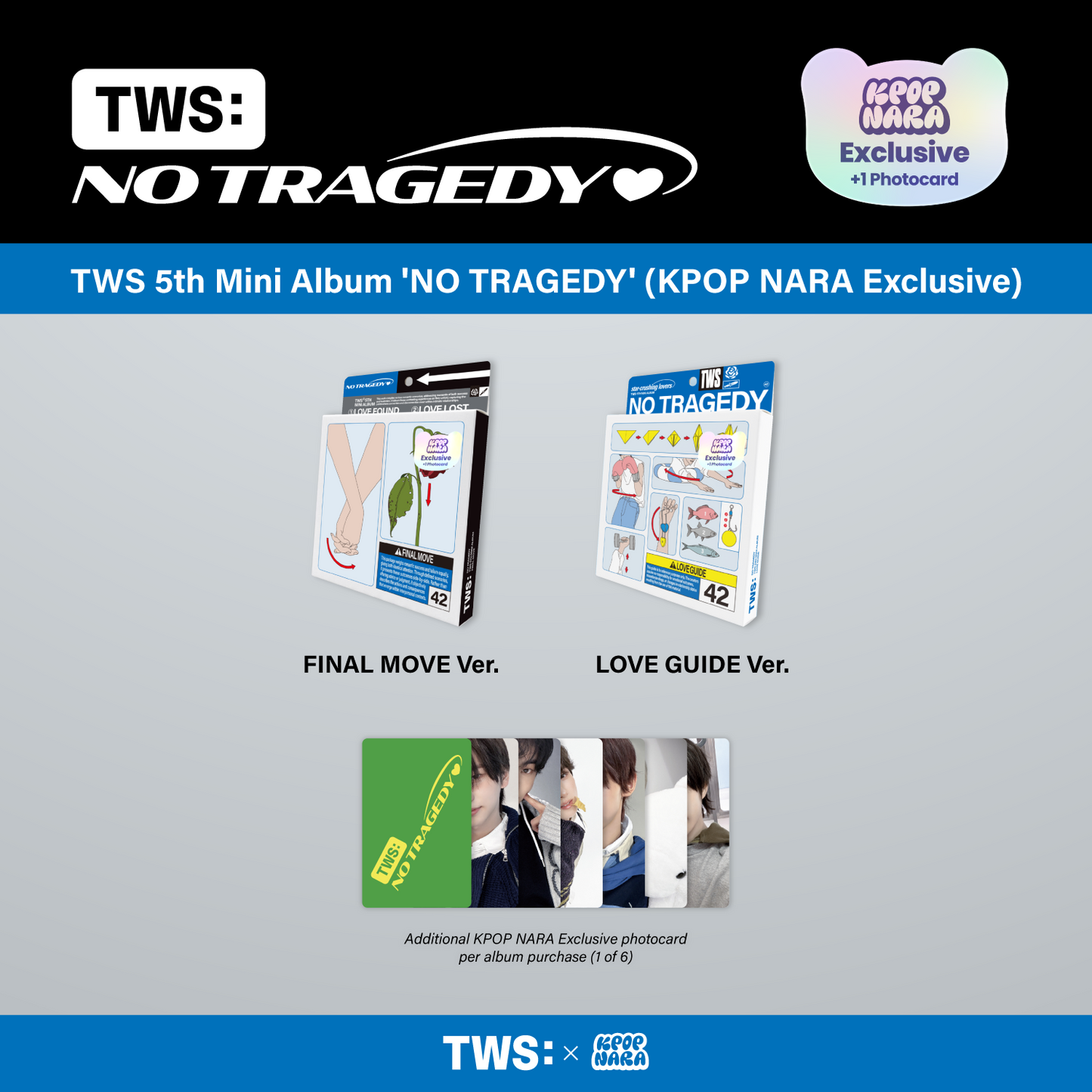 TWS - 5th Mini Album 'NO TRAGEDY' (LOVE GUIDE Ver.)