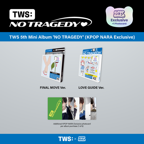 TWS NO TRAGEDY KiT Ver. シニュ TWS - 5th Mini Album 'NO TRAGEDY' (FINAL MOVE Ver.) (Kpop Nara Exclusi