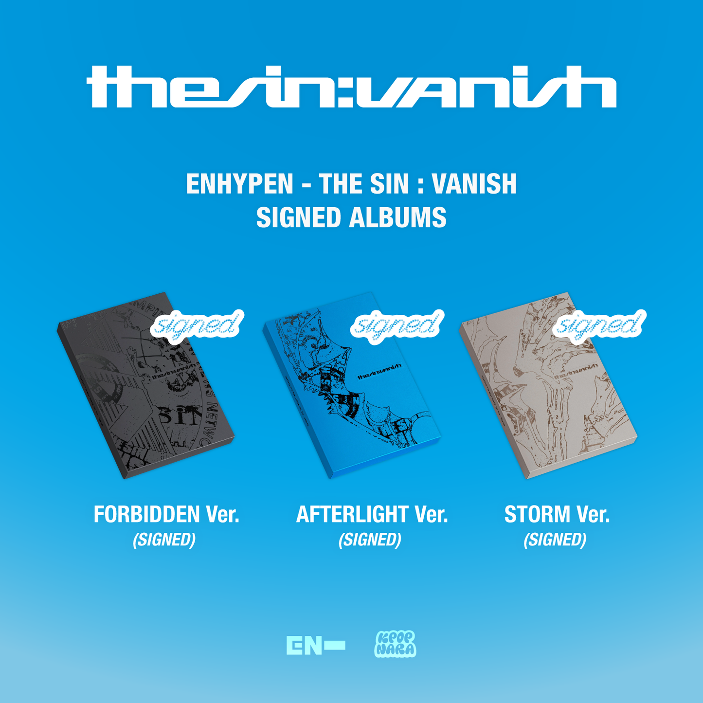 [PRE-ORDER] ENHYPEN - THE SIN : VANISH [SIGNED]
