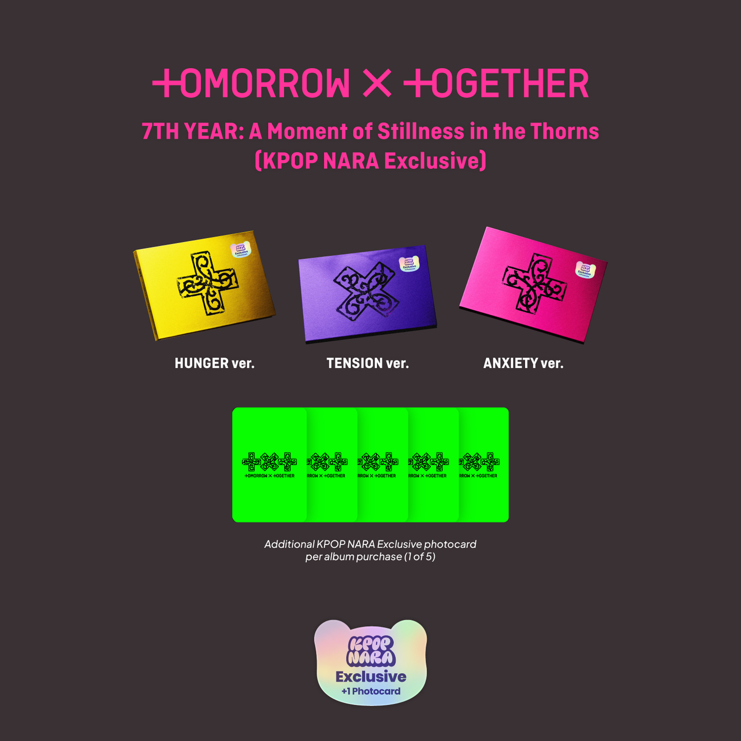 [PRE-ORDER] TXT - 7TH YEAR: A Moment of Stillness in the Thorns [KPOP NARA EXCLUSIVE]