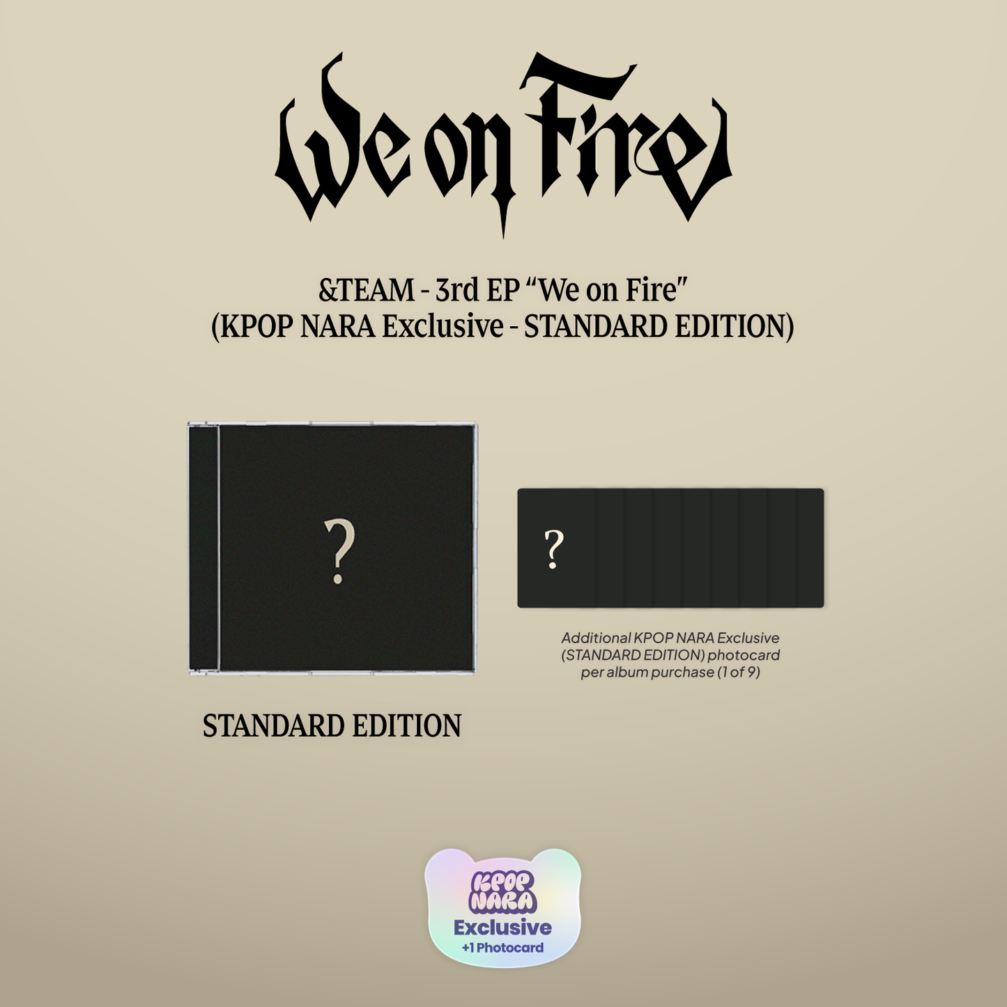 [PRE-ORDER] &TEAM - 3rd EP ‘We On Fire’ (Standard ver.) (Kpop Nara Exclusive - Standard ver.)