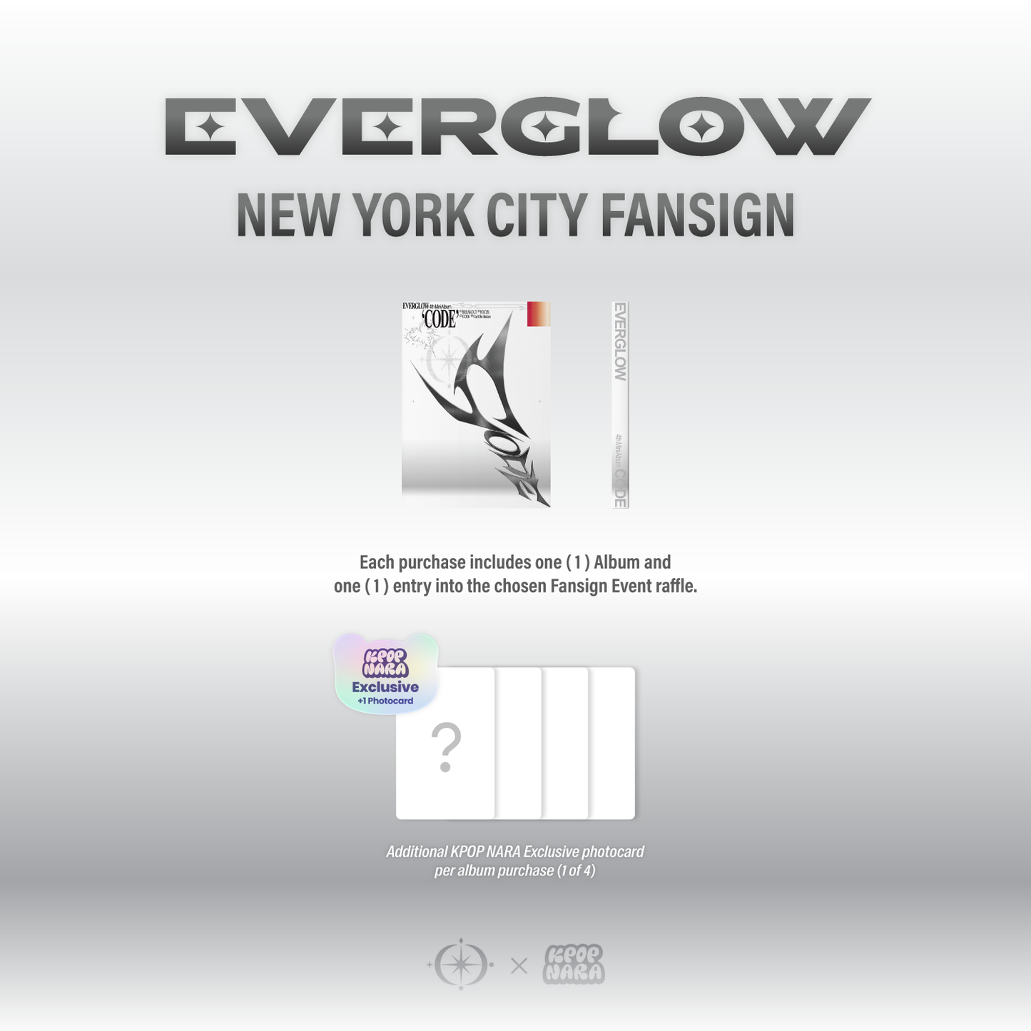 [PRE-ORDER] EVERGLOW - CODE [NEW YORK FANSIGN EVENT]