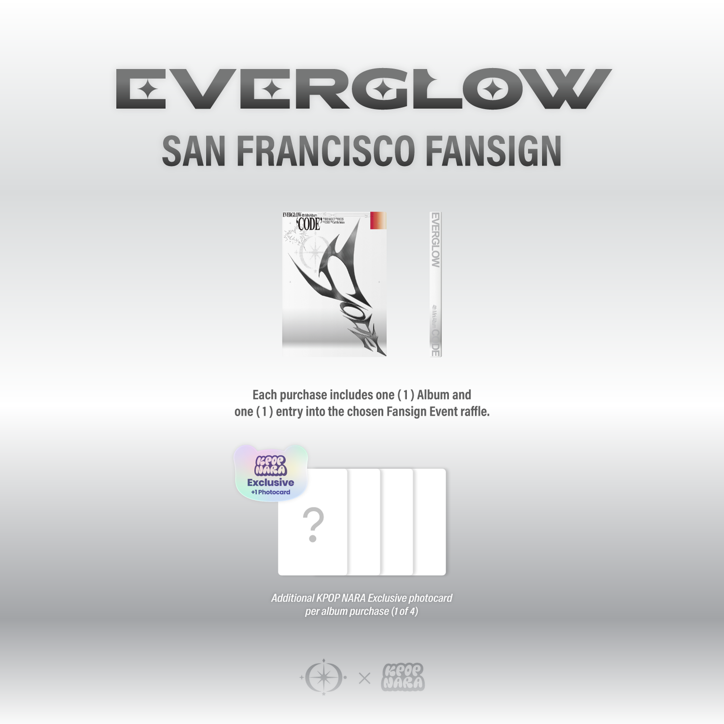 [PRE-ORDER] EVERGLOW - CODE [SAN FRANCISCO FANSIGN EVENT]
