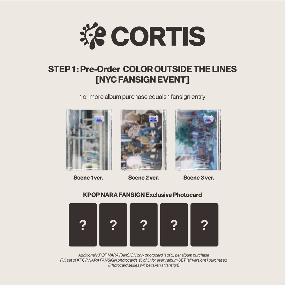 [PRE-ORDER] CORTIS - COLOR OUTSIDE THE LINES [NYC FANSIGN EVENT]