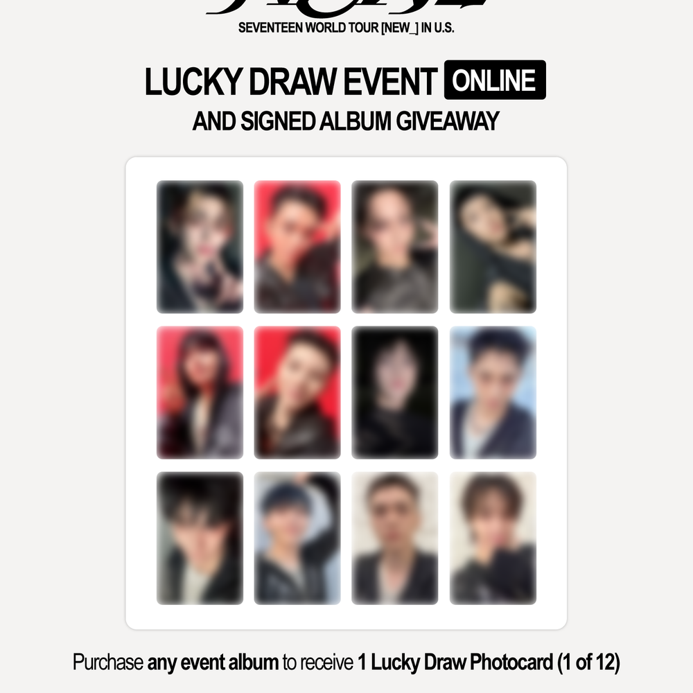 [PRE-ORDER] SEVENTEEN - WORLD TOUR [NEW_] IN U.S [KPOP NARA EXCLUSIVE LUCKY DRAW]