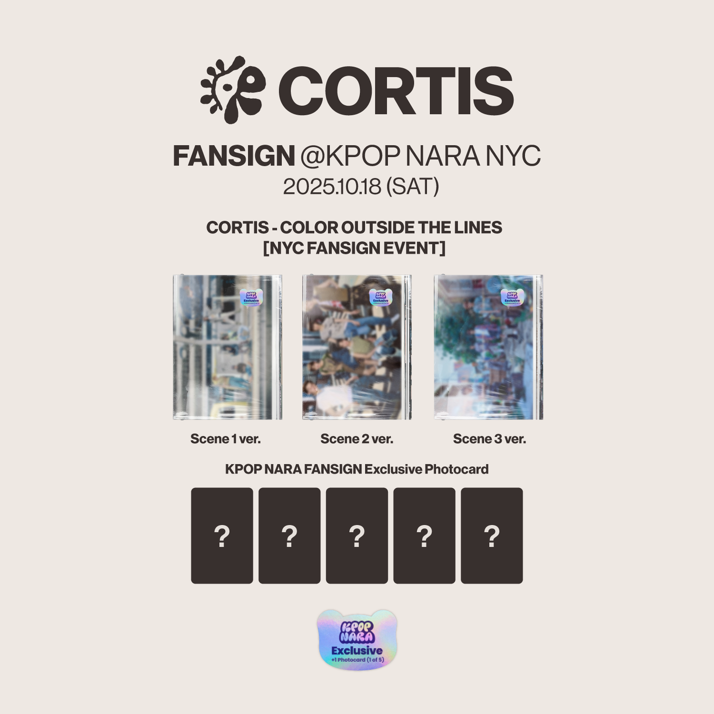 [PRE-ORDER] CORTIS - COLOR OUTSIDE THE LINES [NYC FANSIGN EVENT]