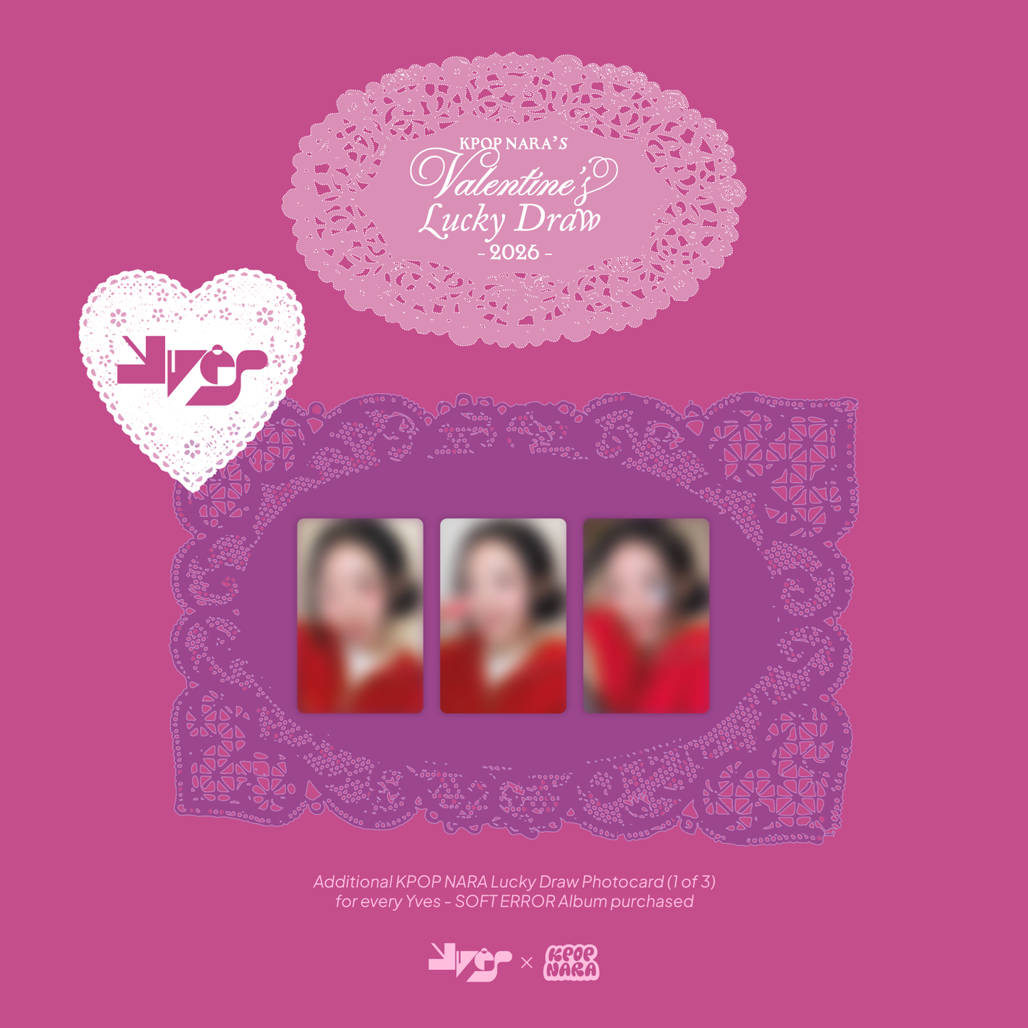 [PRE-ORDER] YVES - SOFT ERROR [KPOP NARA EXCLUSIVE VALENTINE'S LUCKY DRAW]