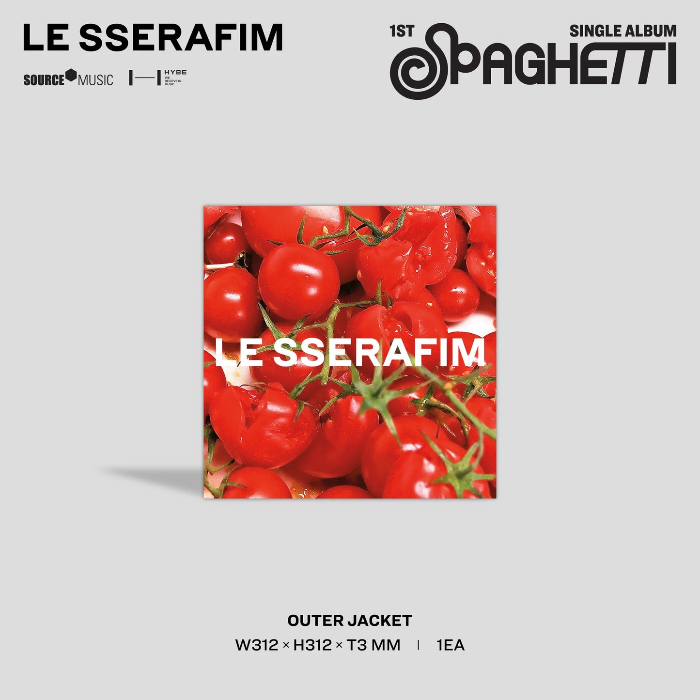 [PRE-ORDER] LE SSERAFIM - SPAGHETTI (1ST SINGLE ALBUM) [LP]