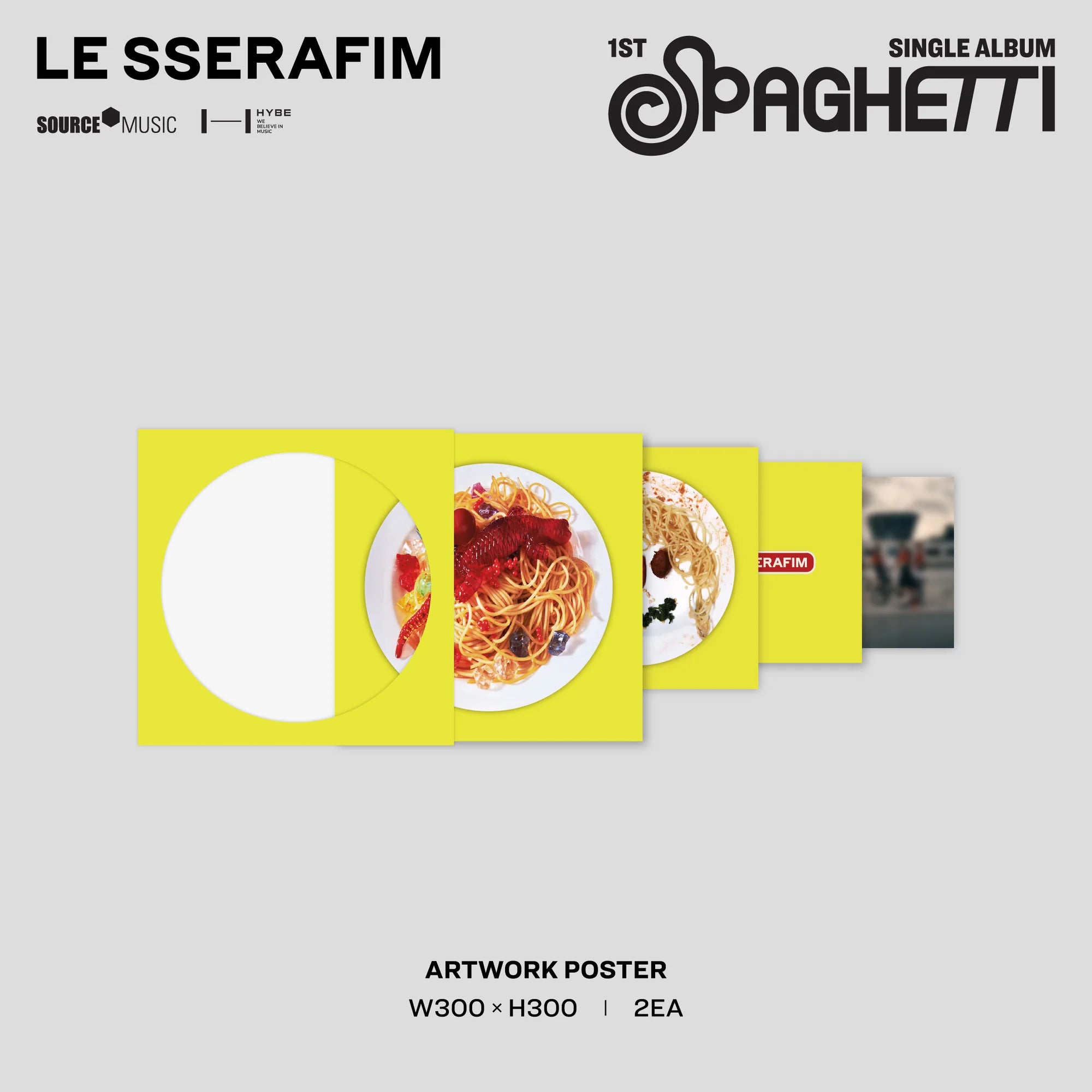 LE SSERAFIM - SPAGHETTI (1ST SINGLE ALBUM) [LP] – Kpop Nara