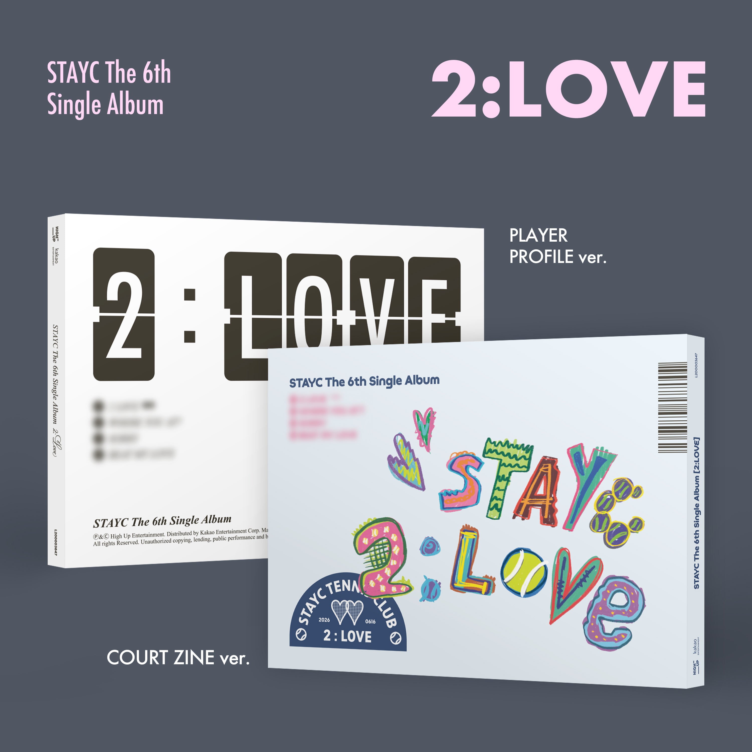 STAYC アルバム まとめ売り PRE-ORDER] STAYC - The 6th Single Album [2:LOVE] (Kpop Nara Exclusive)